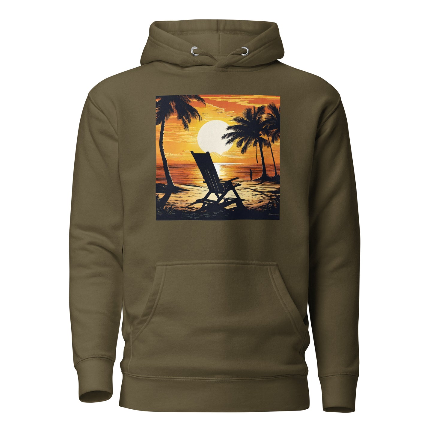 Summer Paradise Women's Hoodie Military Green