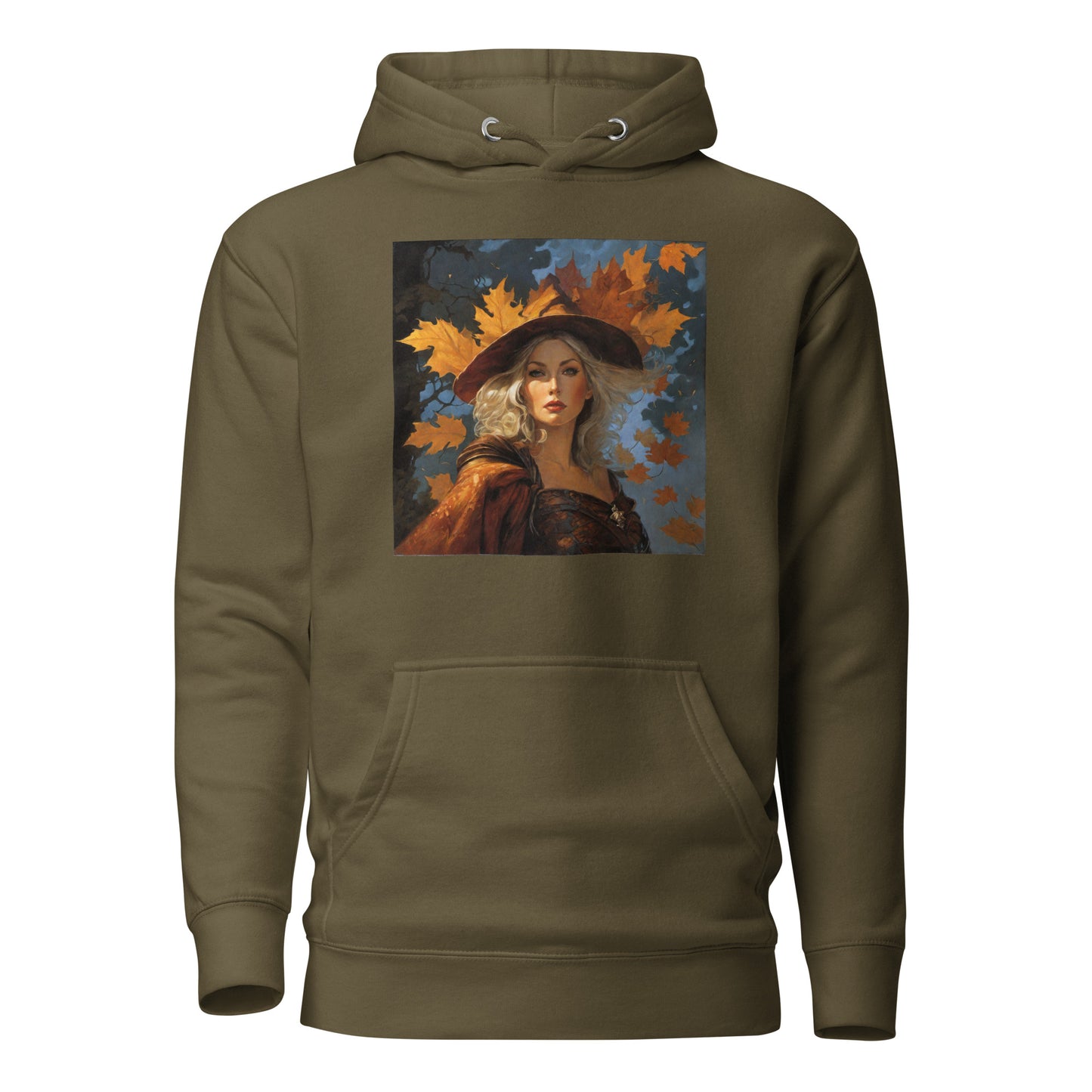 Autumn Queen Women's Fall Hoodie Military Green