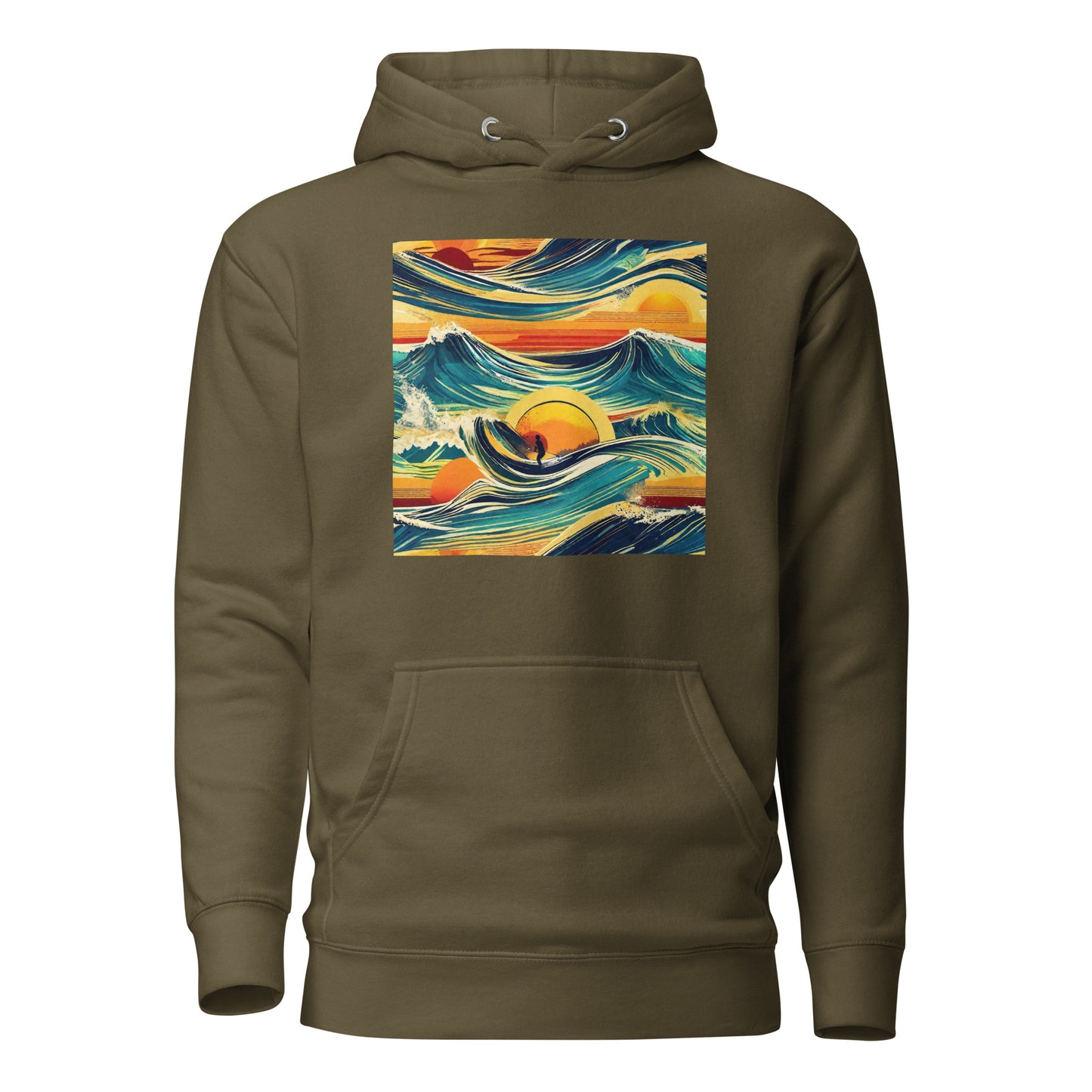 Surf's Up Women's Hoodie Military Green