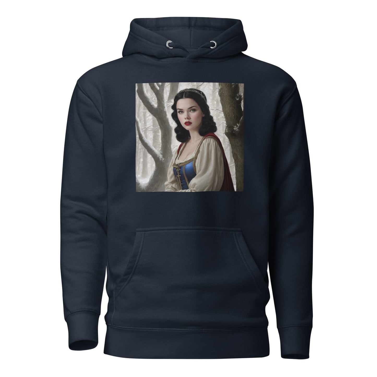 Snow White in Forest Hoodie Navy Blazer