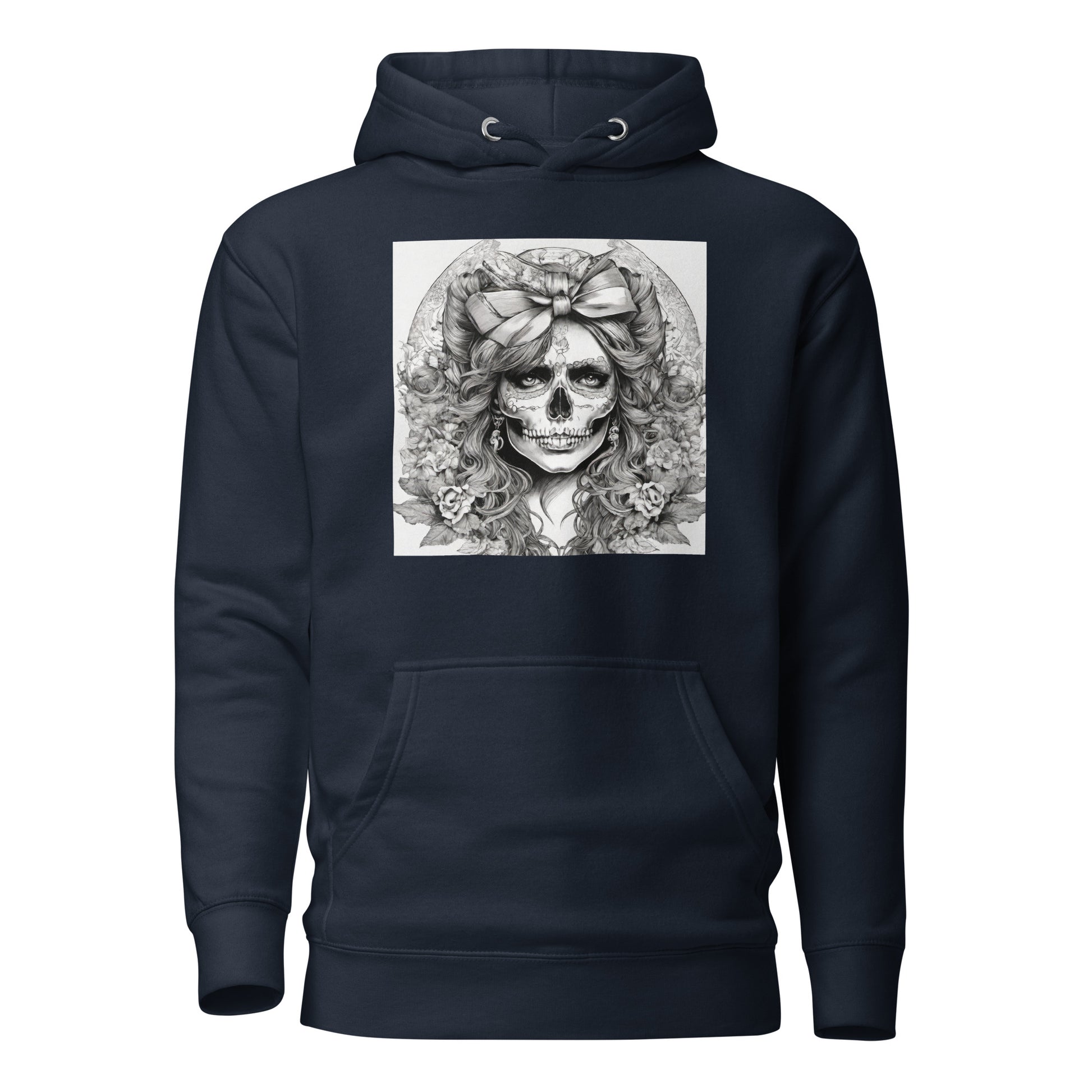 Day of the Dead Princess Hoodie Navy Blazer