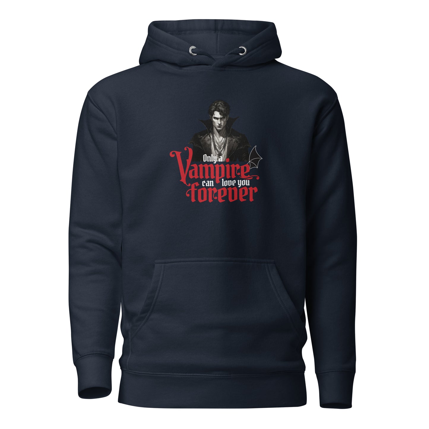 Only a Vampire Can Love You Forever Women's Hoodie Navy Blazer