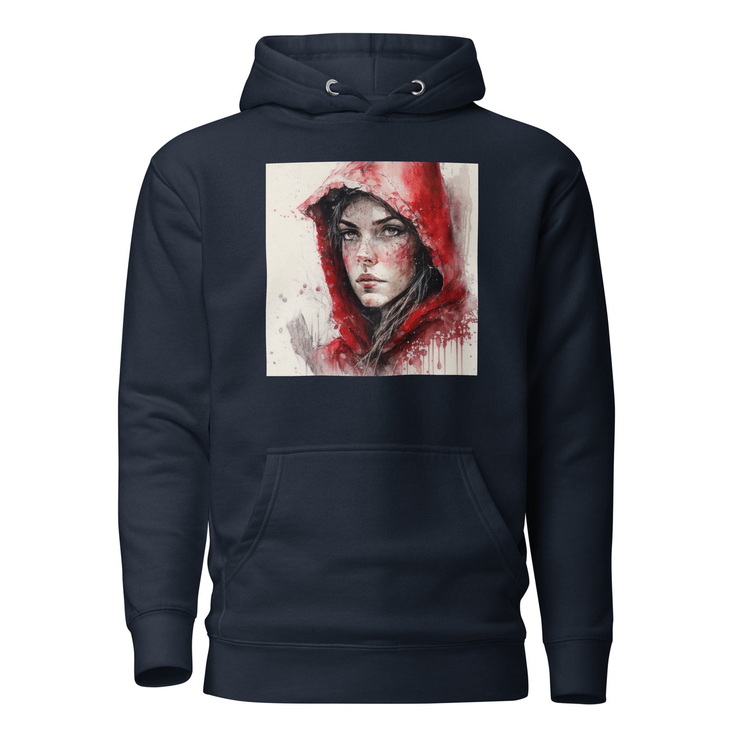 Little Red Riding Hood Portrait Women's Hoodie Navy Blazer