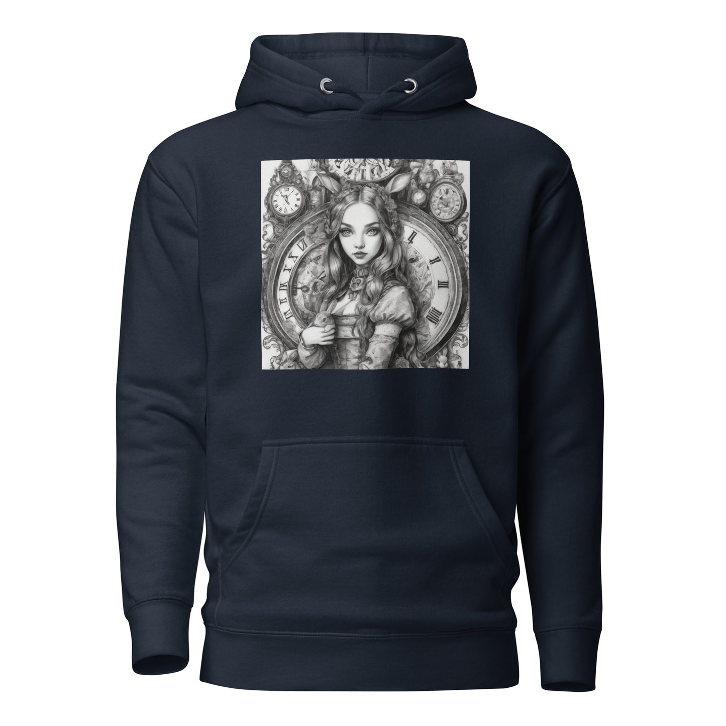 Alice in Wonderland Clockwork Women's Hoodie Navy Blazer