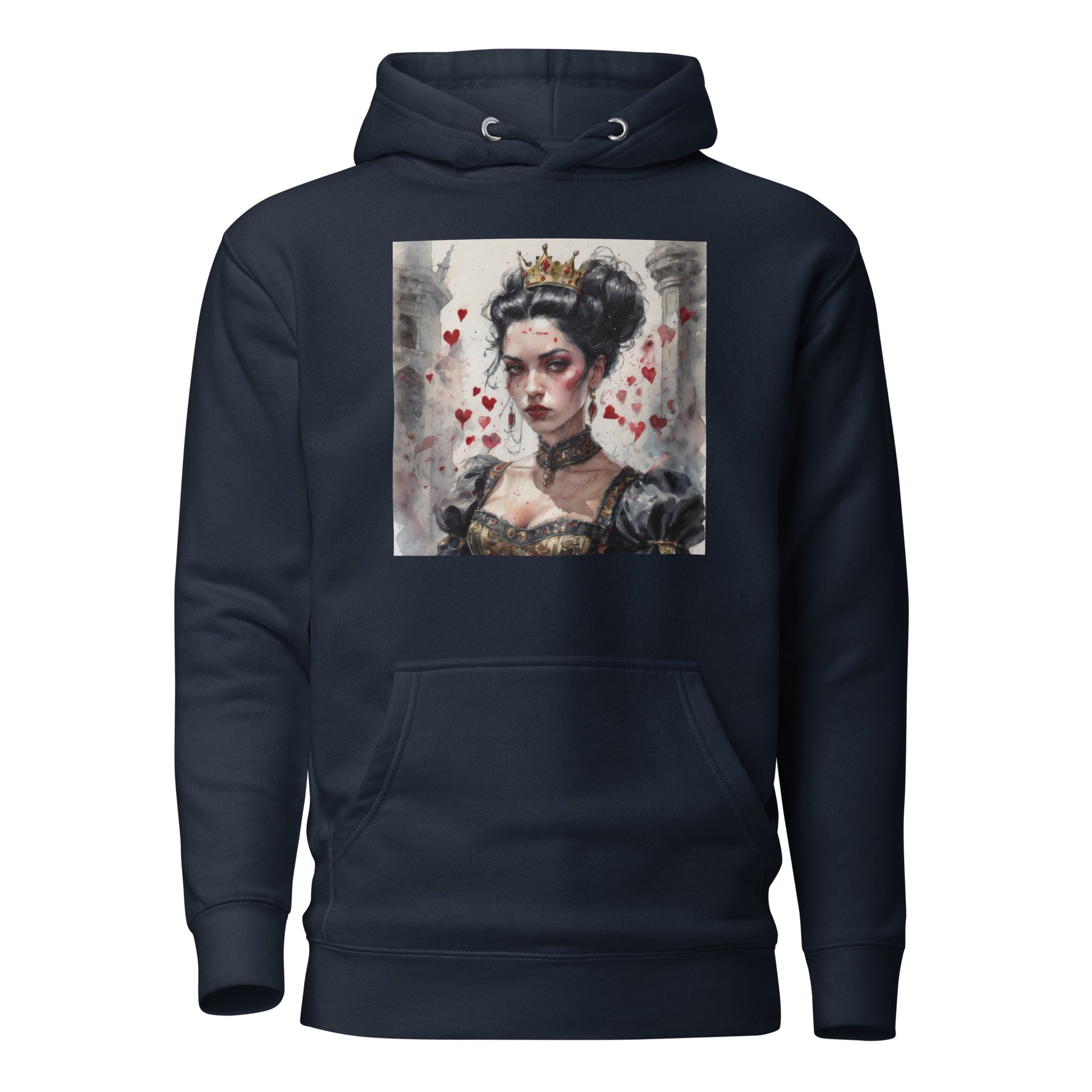 Queen of Hearts Women's Hoodie Navy Blazer