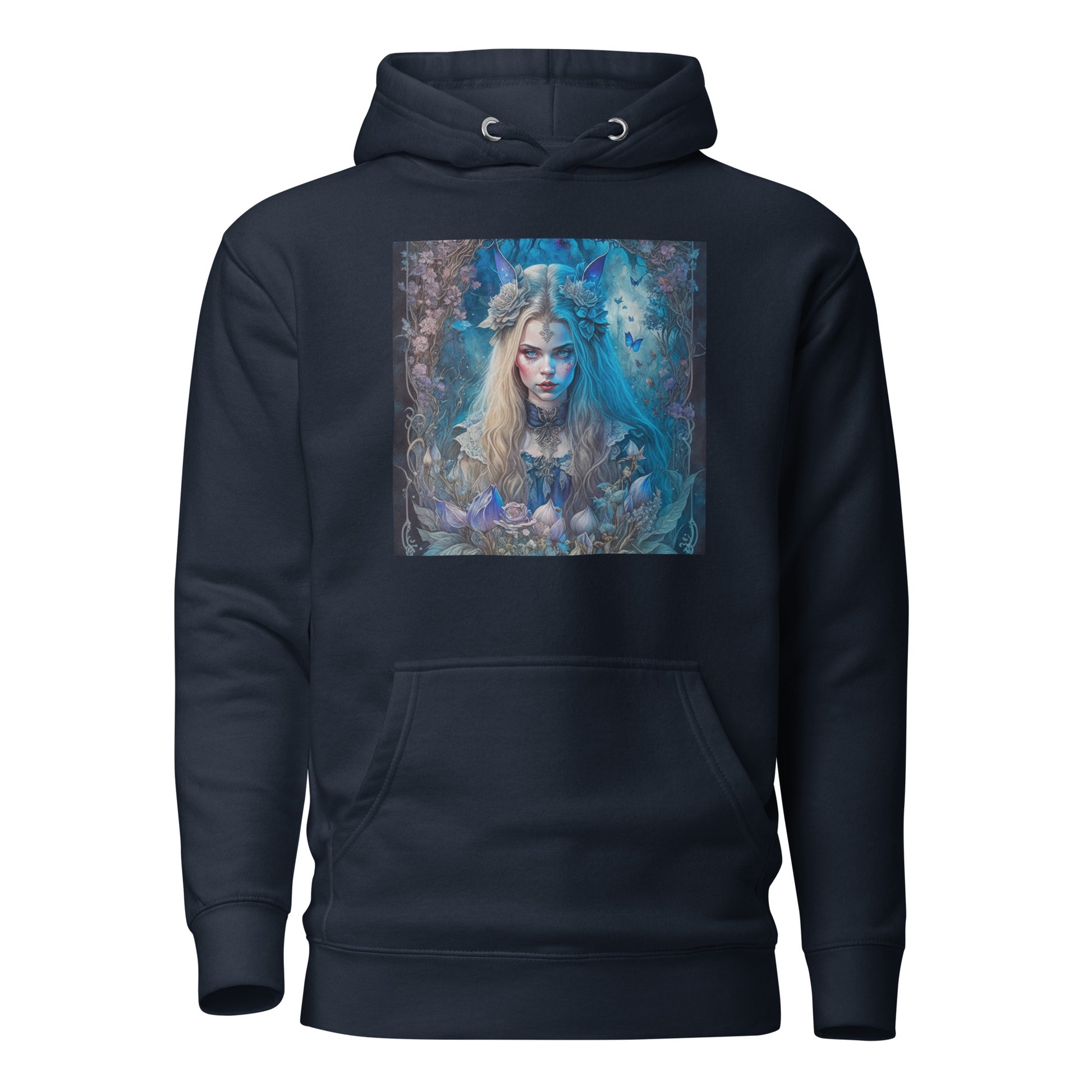 Esoteric Alice in Wonderland Hoodie Navy Blazer