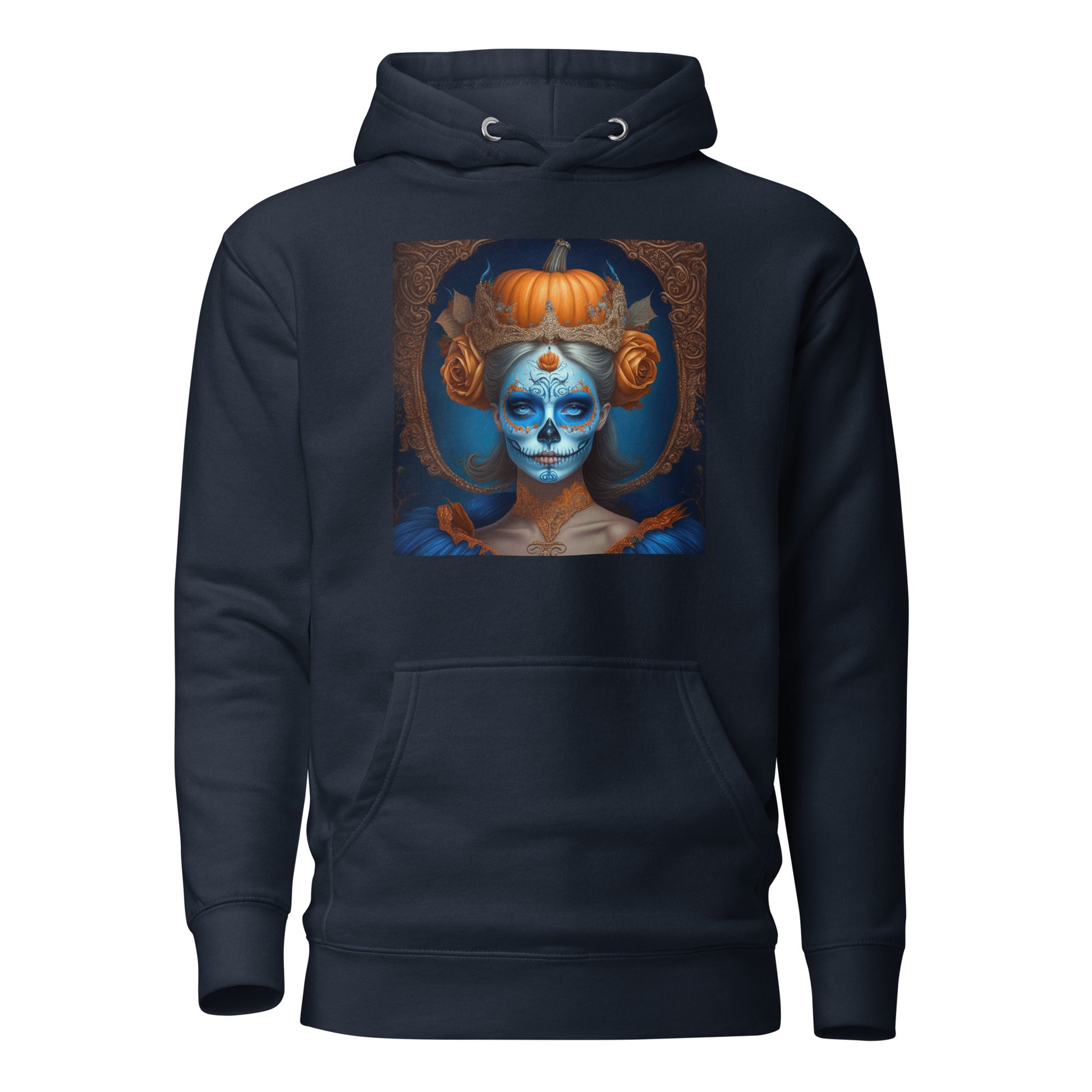 Cinderella Day of the Dead Women's Fairy Tale Hoodie Navy Blazer