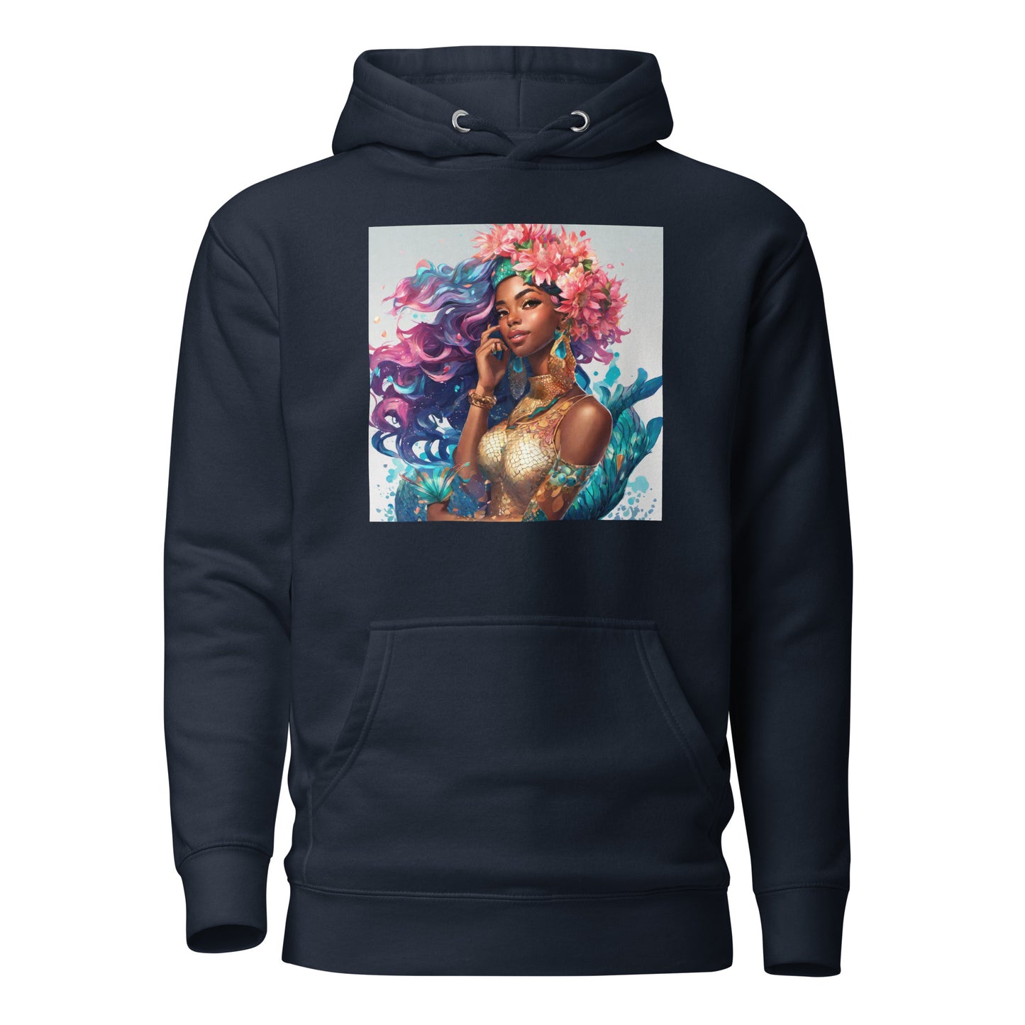 Mermaid Princess Women's Hoodie Navy Blazer