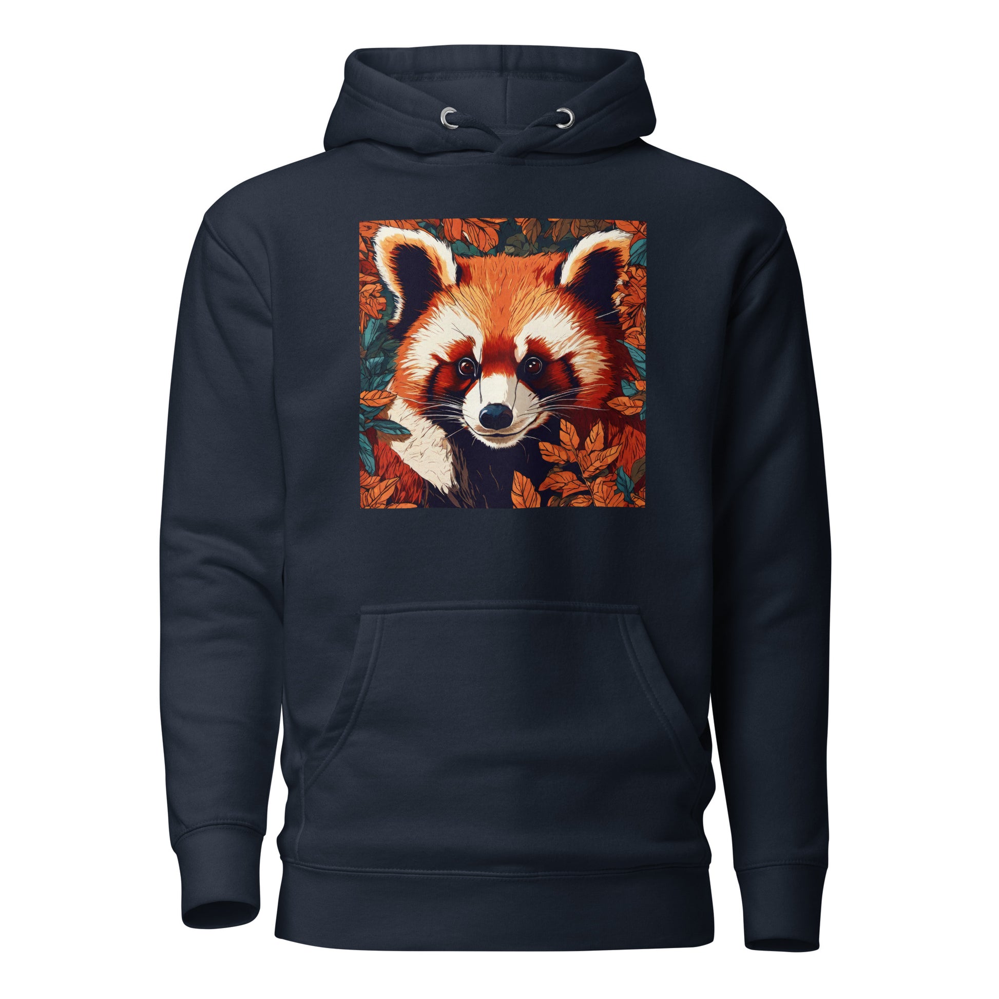 Red Panda Women's Animal Lover Hoodie Navy Blazer