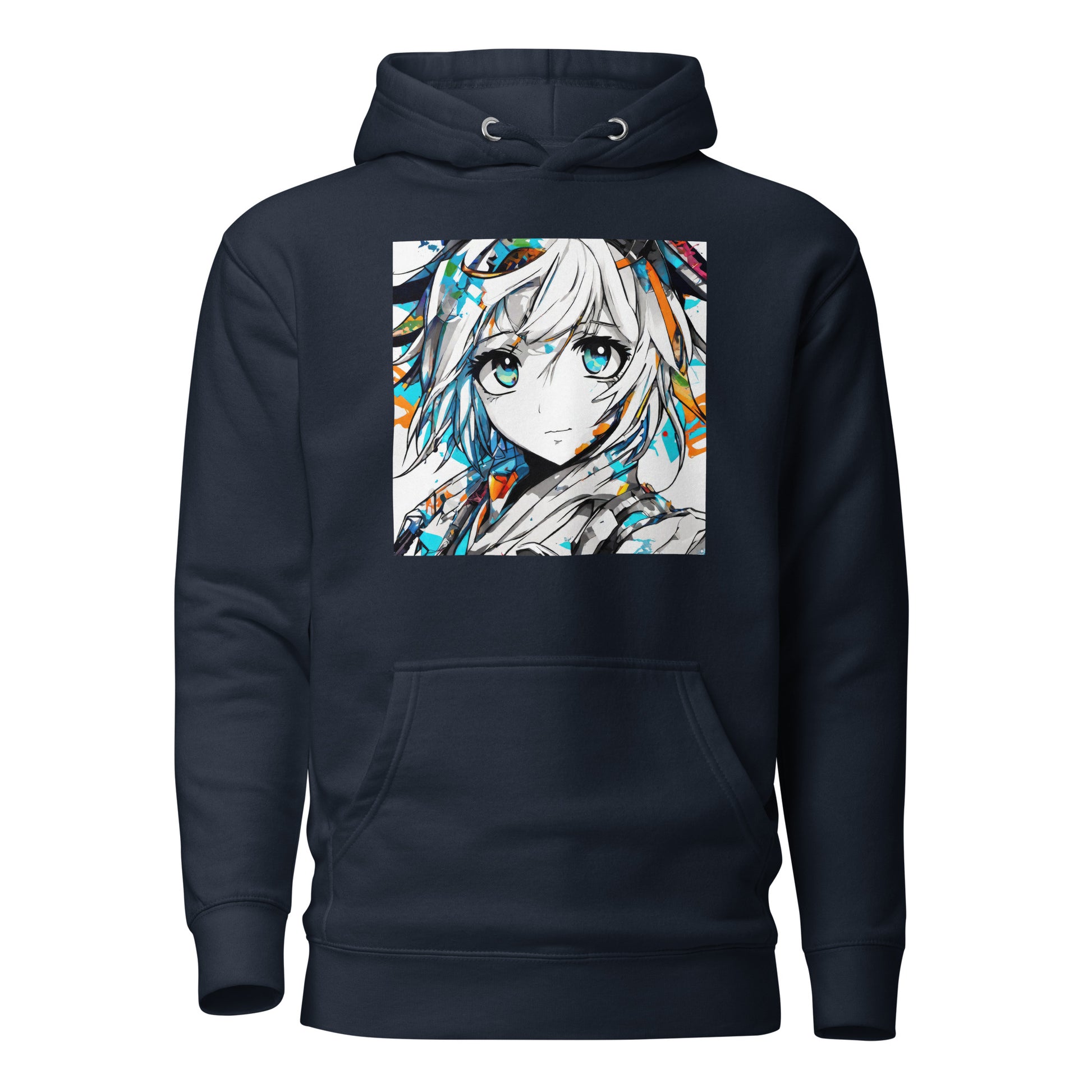 Women's Anime Addict Hoodie Navy Blazer