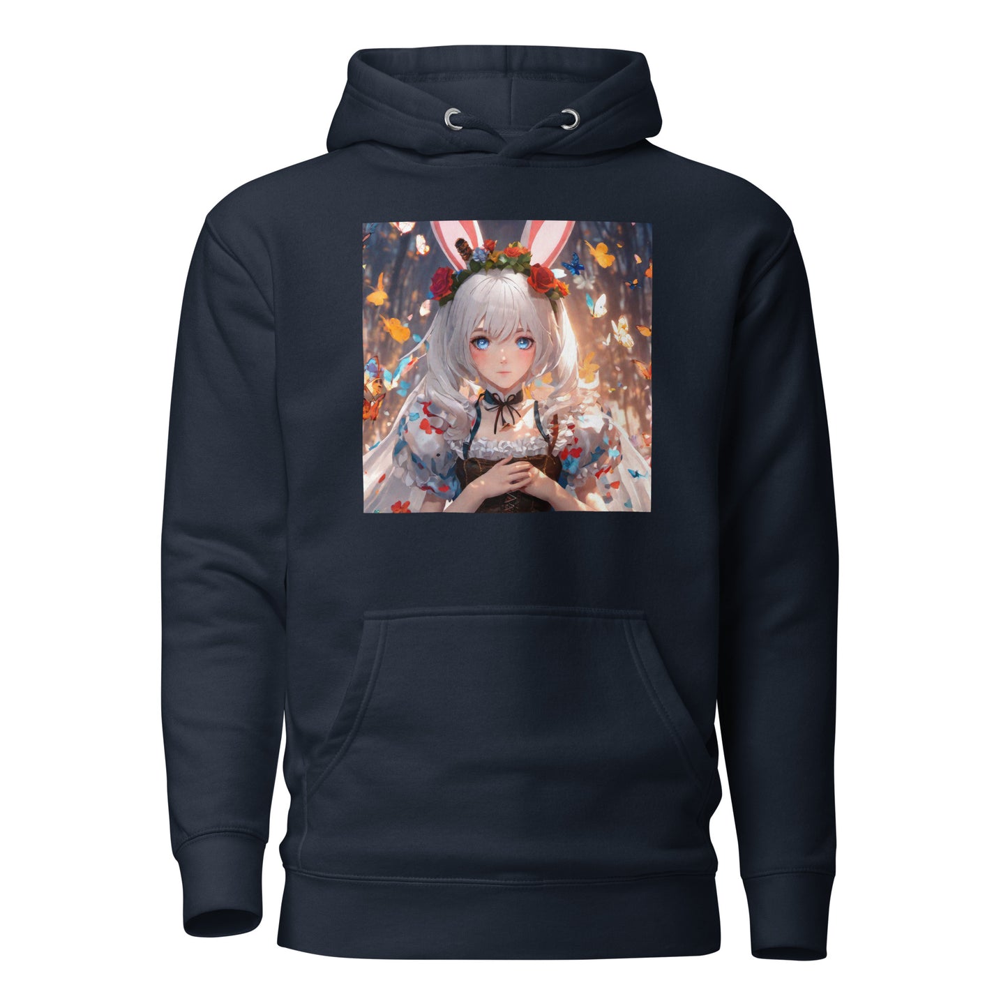 Women's Anime Alice from Alice in Wonderland Hoodie Navy Blazer