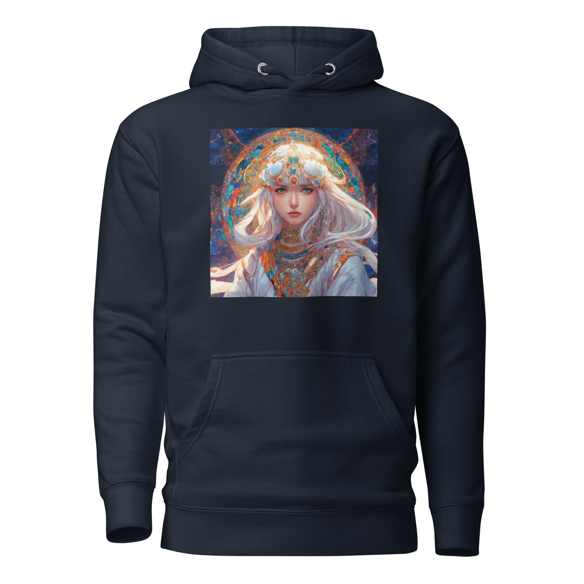 Mystical Mage Women's Anime Hoodie Navy Blazer