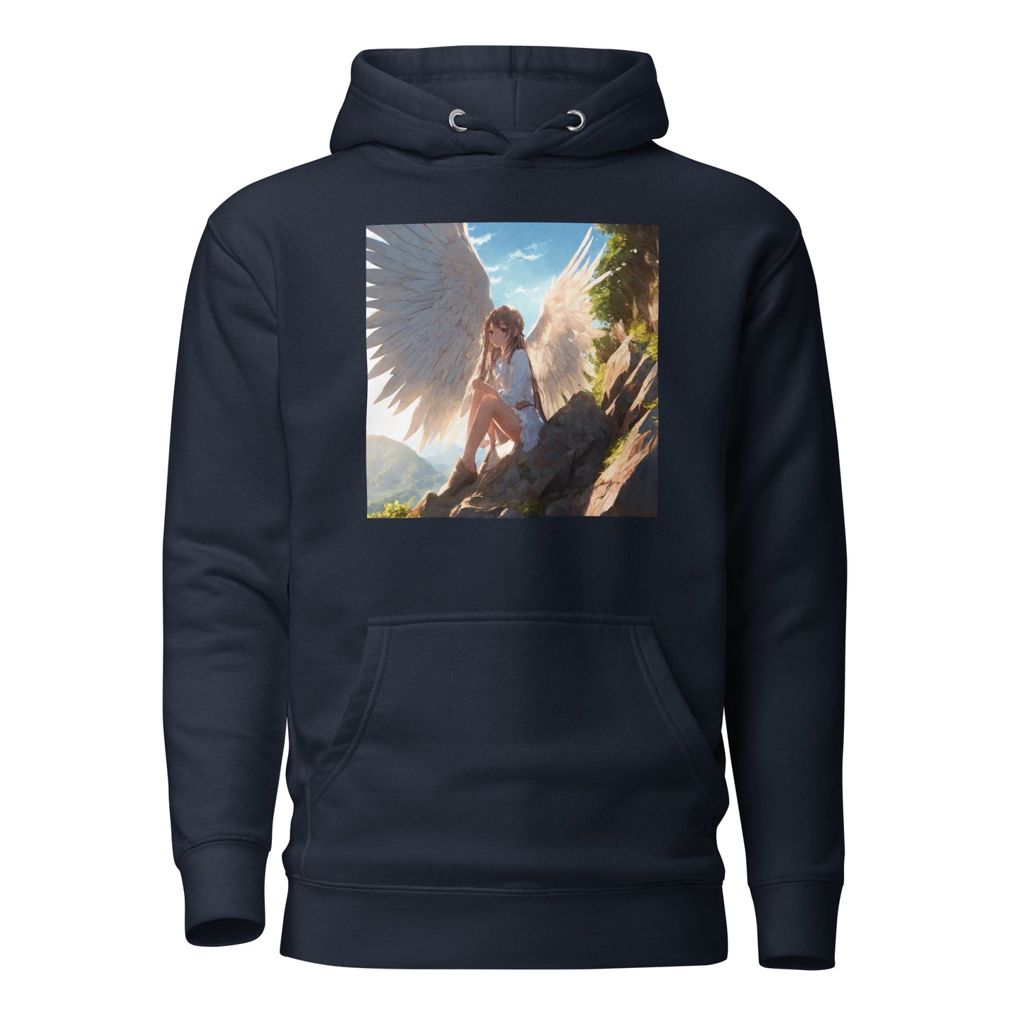 Beautiful Angel Women's Anime Hoodie Navy Blazer