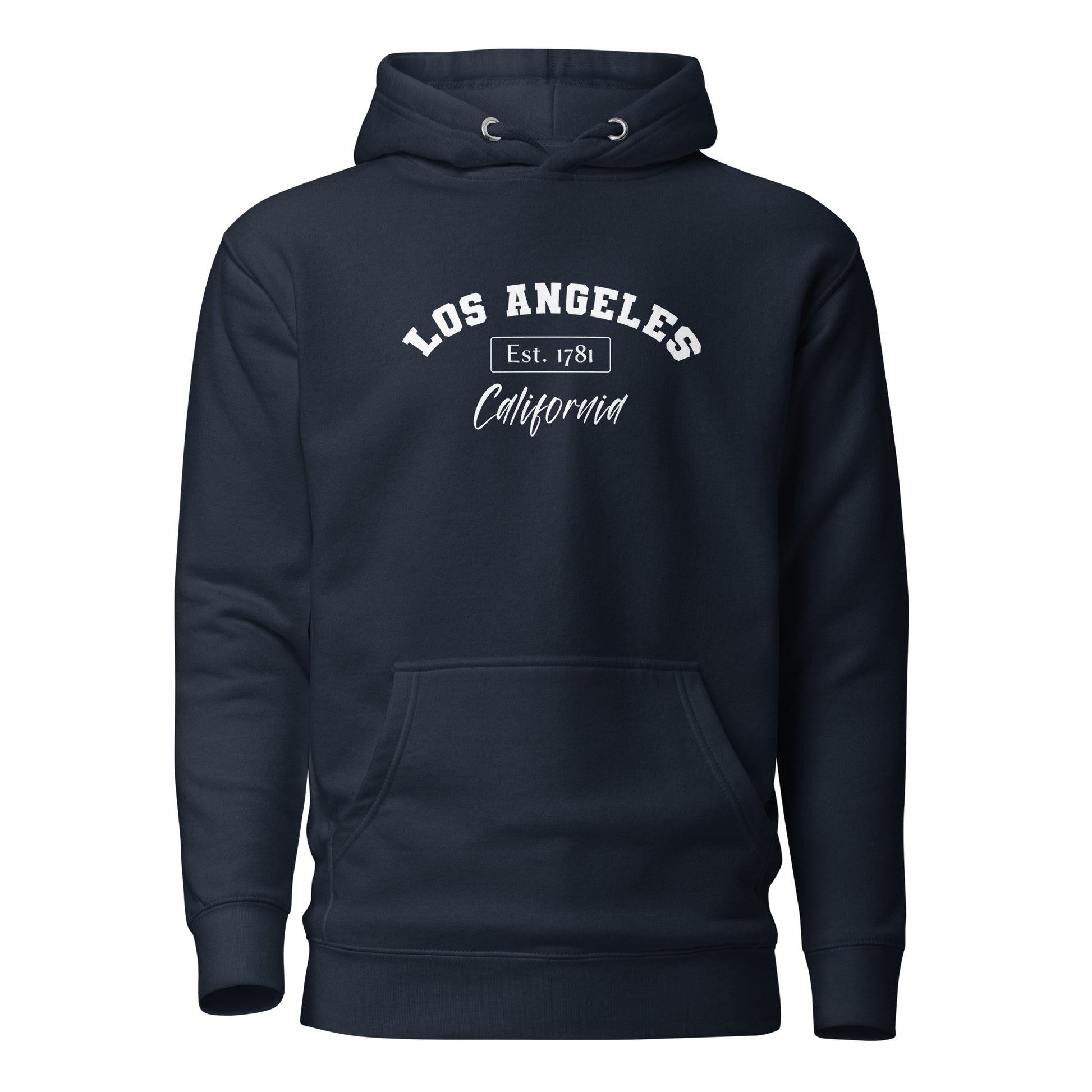 Los Angeles, California Women's Hoodie Navy Blazer