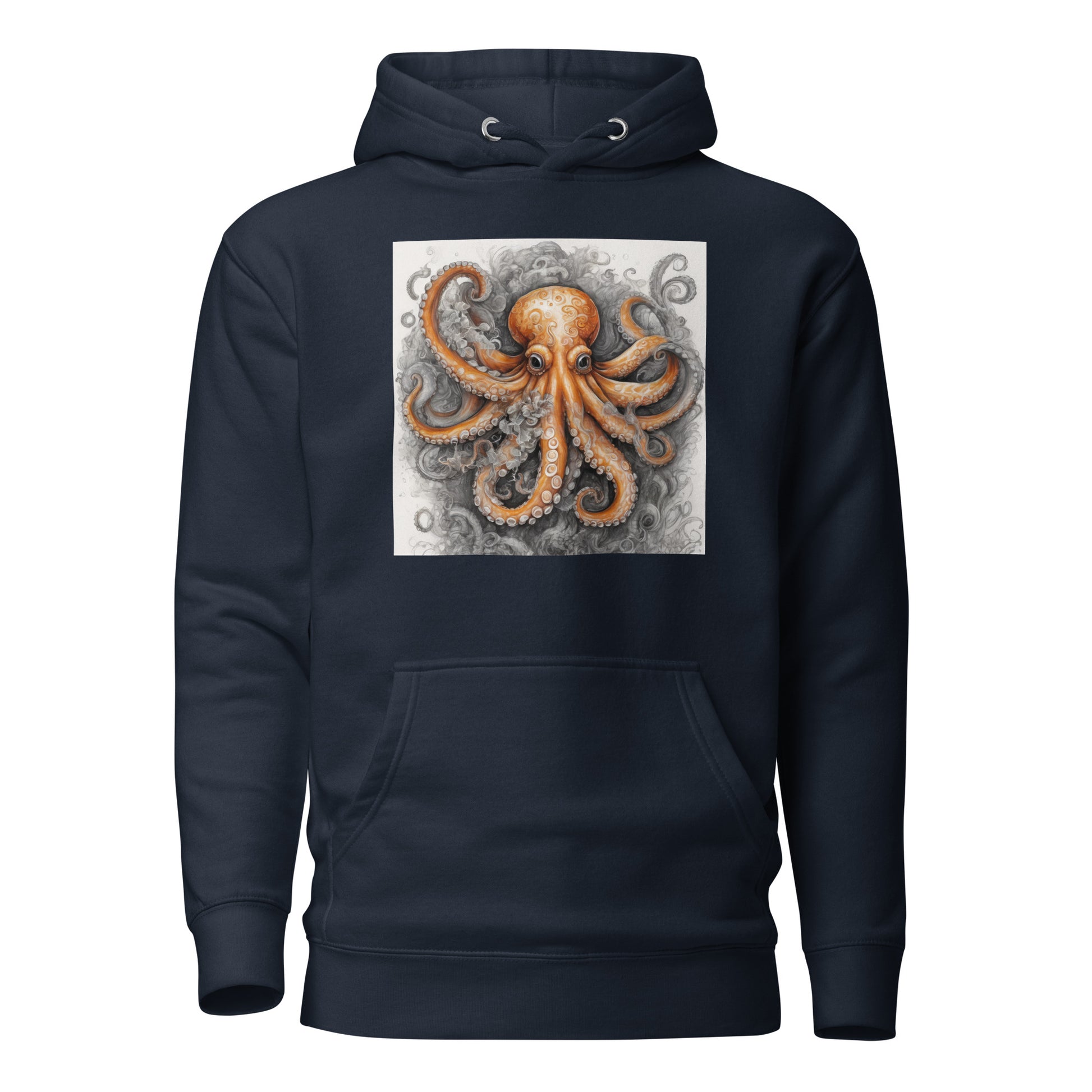 Octopus Women's Animal Lover Hoodie Navy Blazer