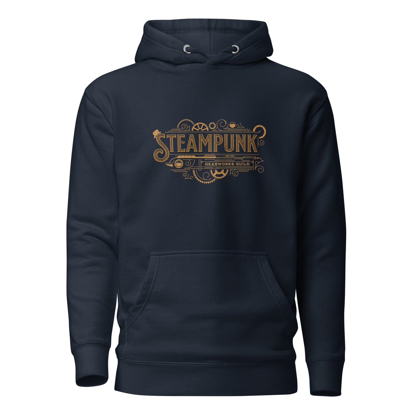 Steampunk Gearworks Guild Women's Hoodie Navy Blazer