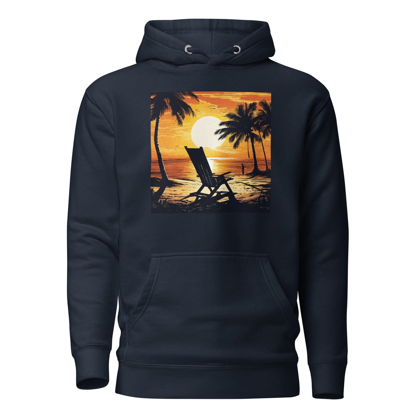 Summer Paradise Women's Hoodie Navy Blazer