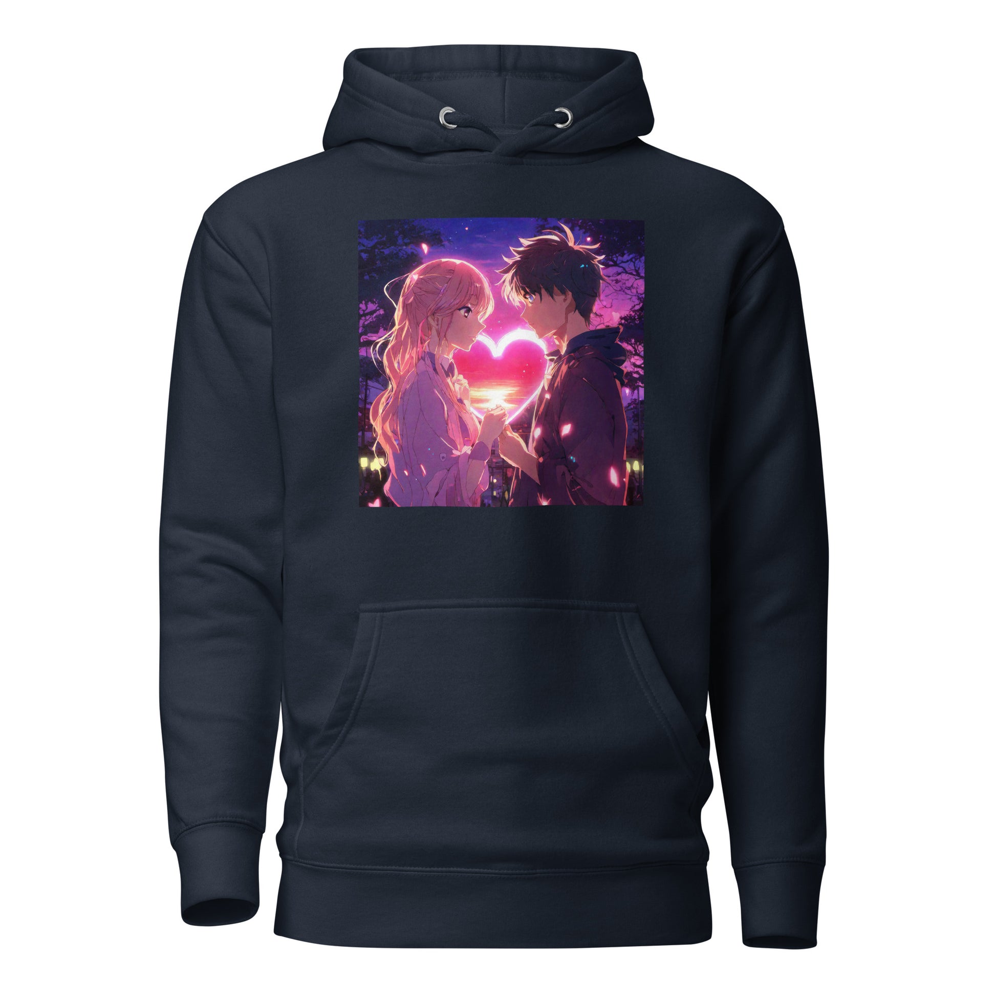 Women's Valentine's Day Love Hoodie Navy Blazer