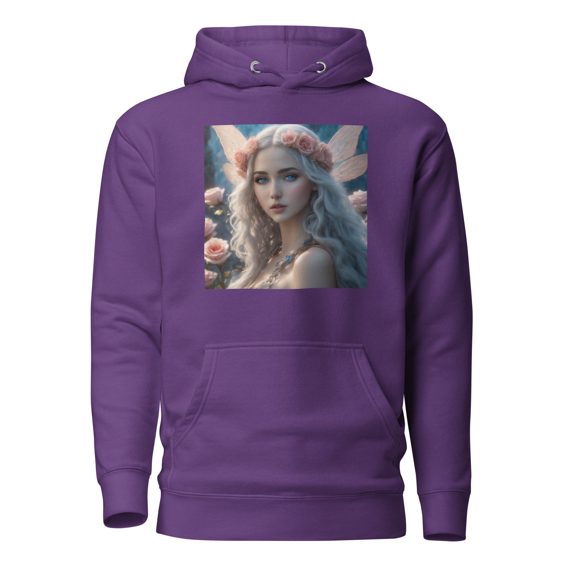 Rose Fairy Women's Fantasy Hoodie Purple