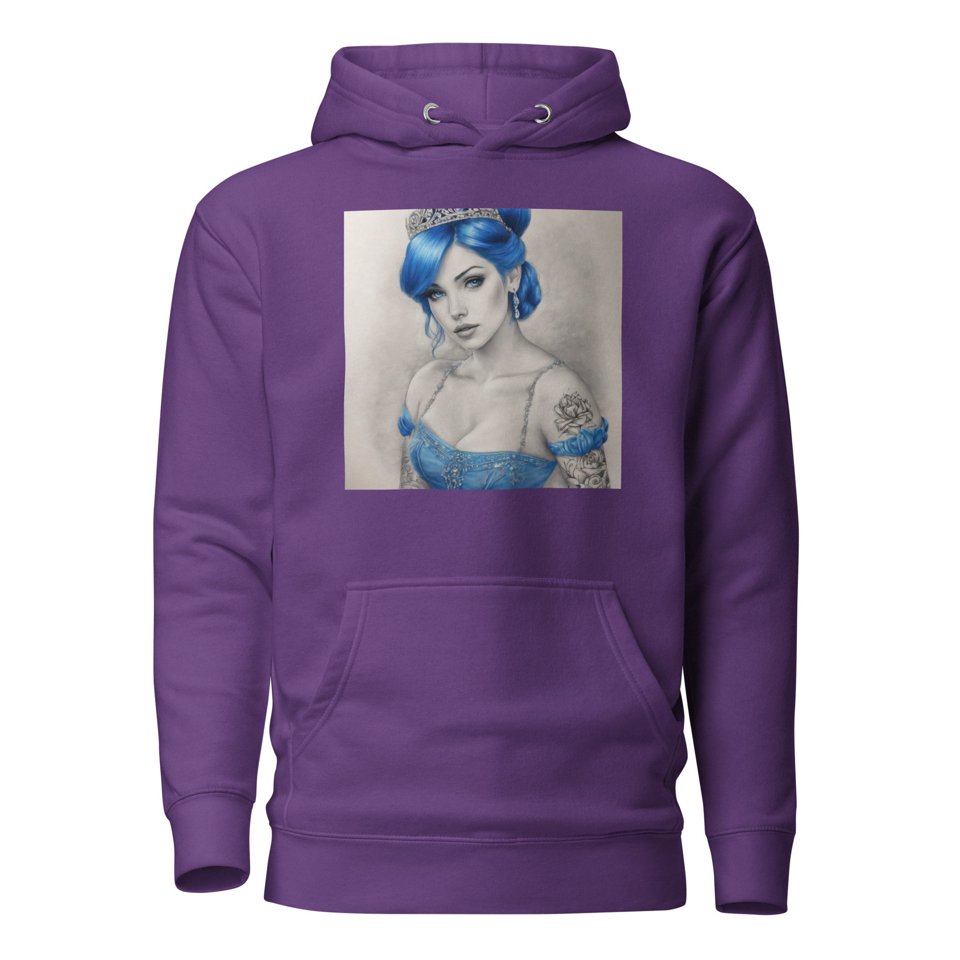 Cinderella with Tattoos Hoodie Purple