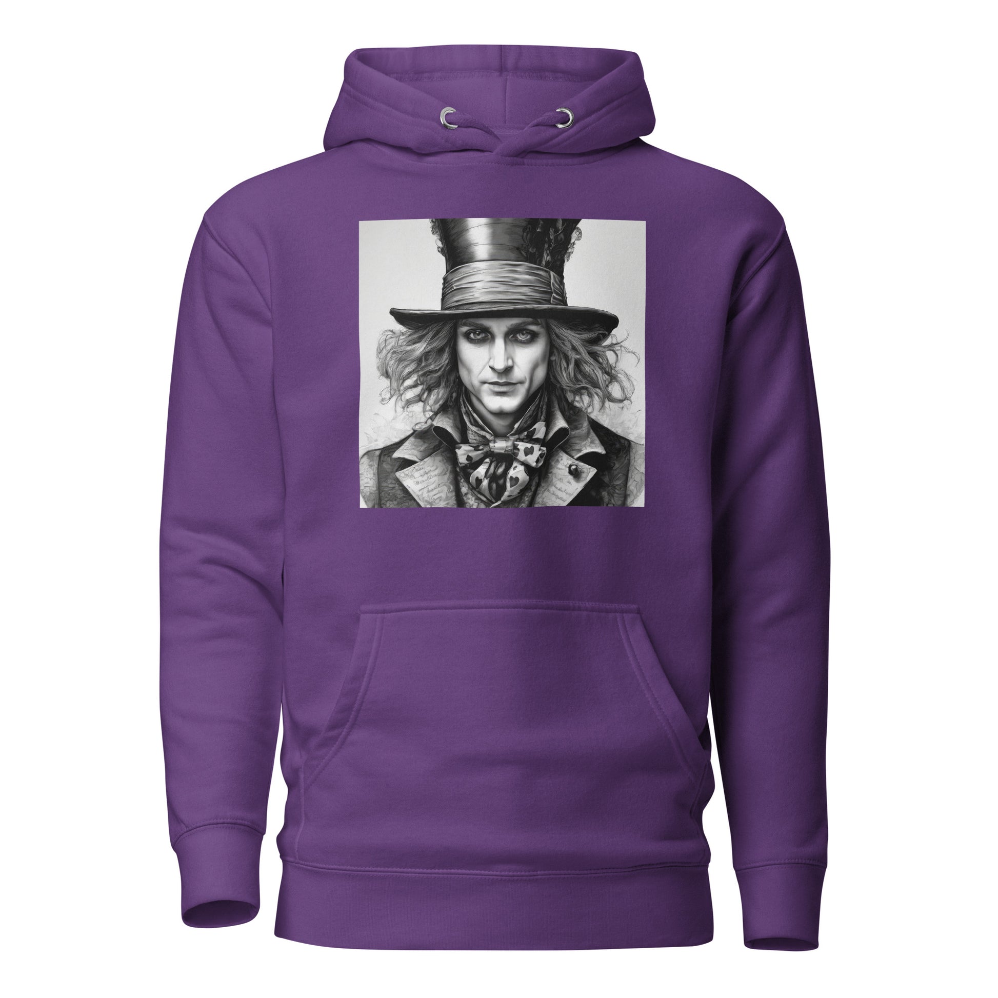 Serenely Eccentric Mad Hatter Hoodie Purple