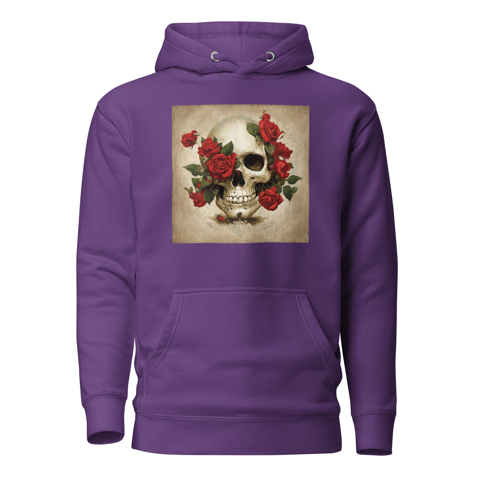 Skull & Roses Women's Hoodie Purple