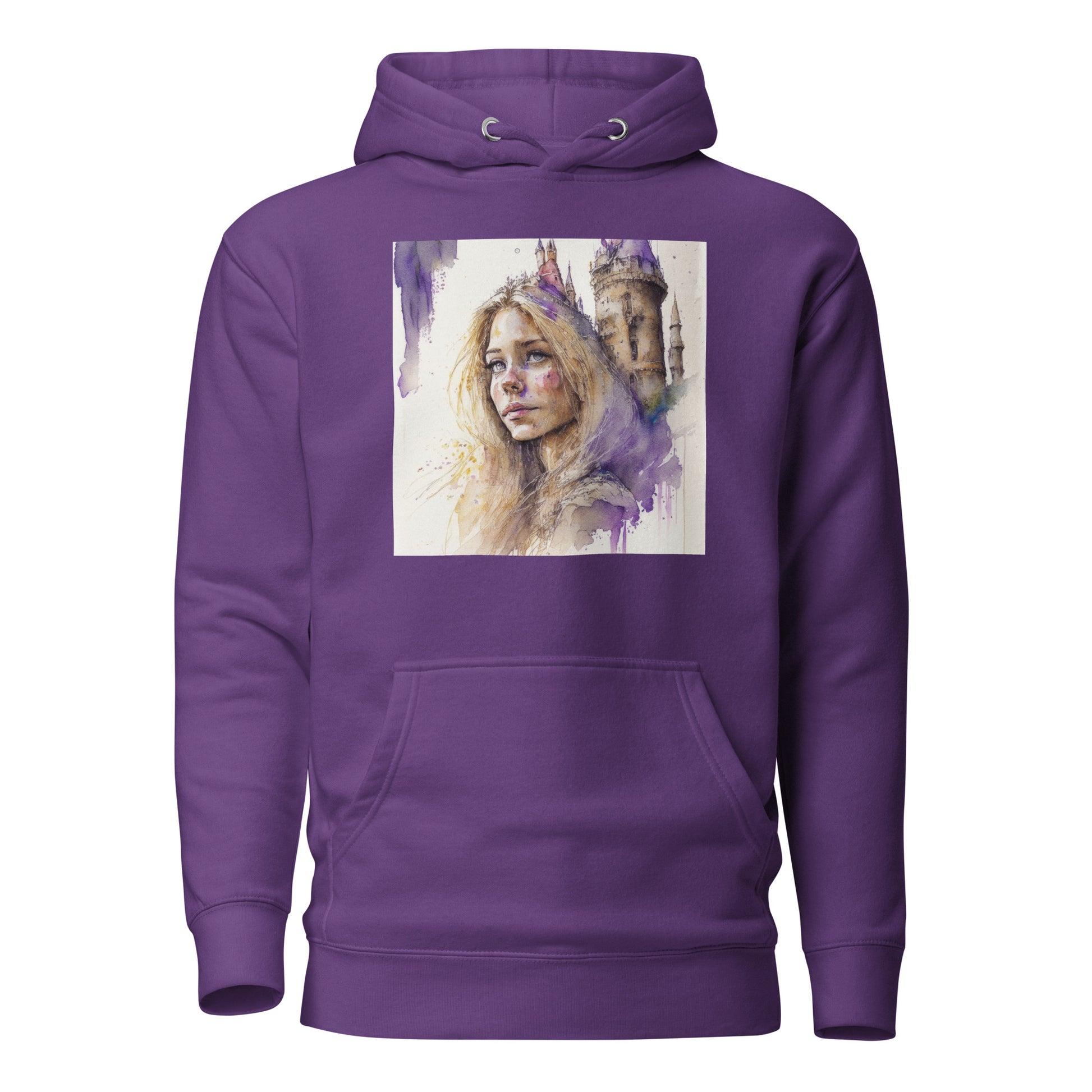 Rapunzel & The Tower Women's Fairy Tale Graphic Hoodie Purple