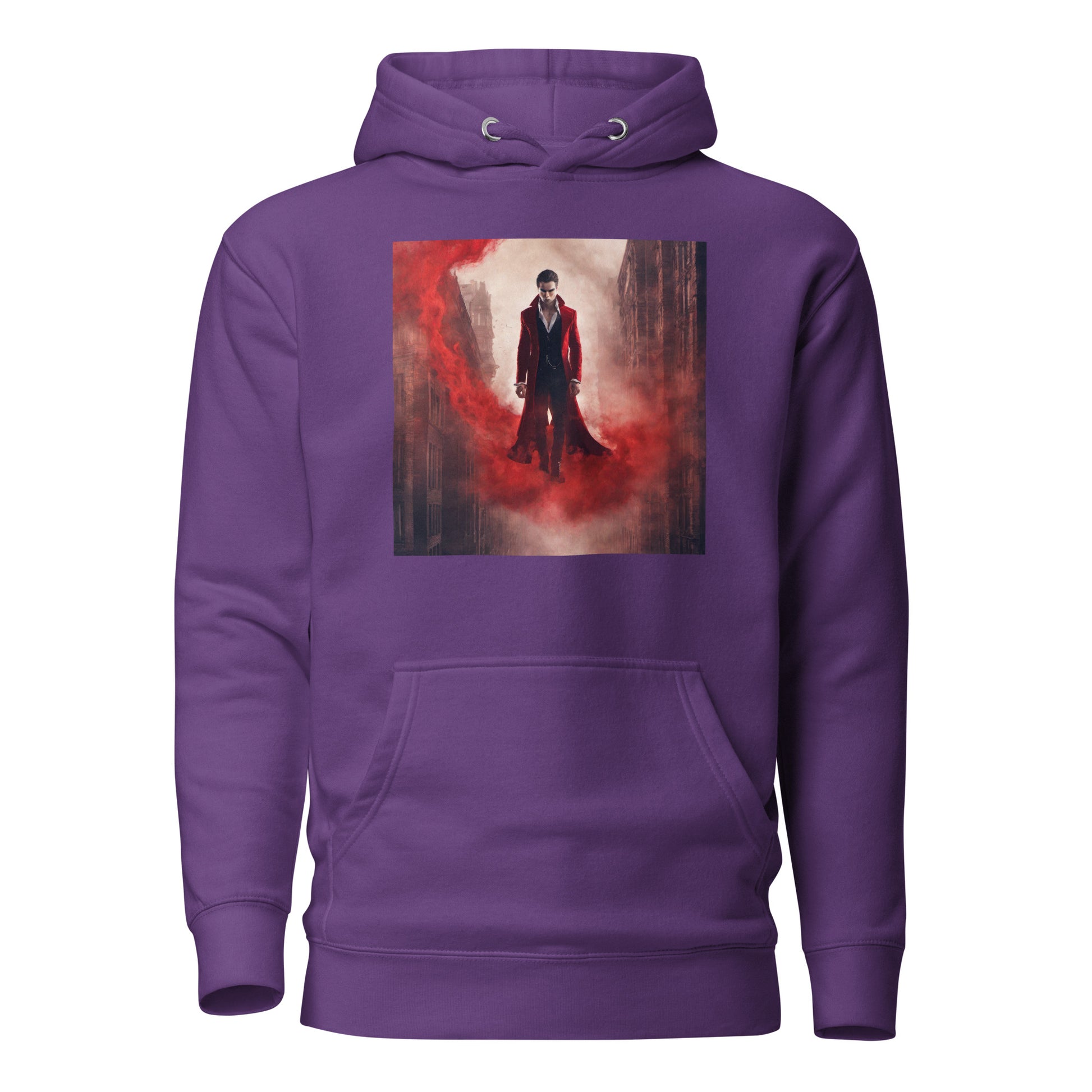 Vampire in Red Haze Women's Graphic Hoodie Purple