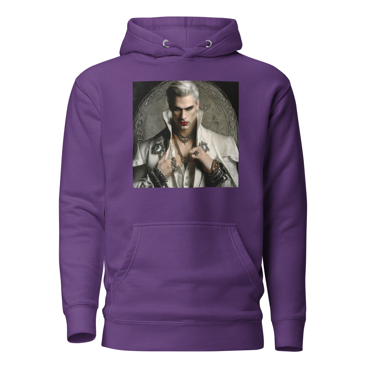 Vampire with Style Women's Graphic Hoodie Purple