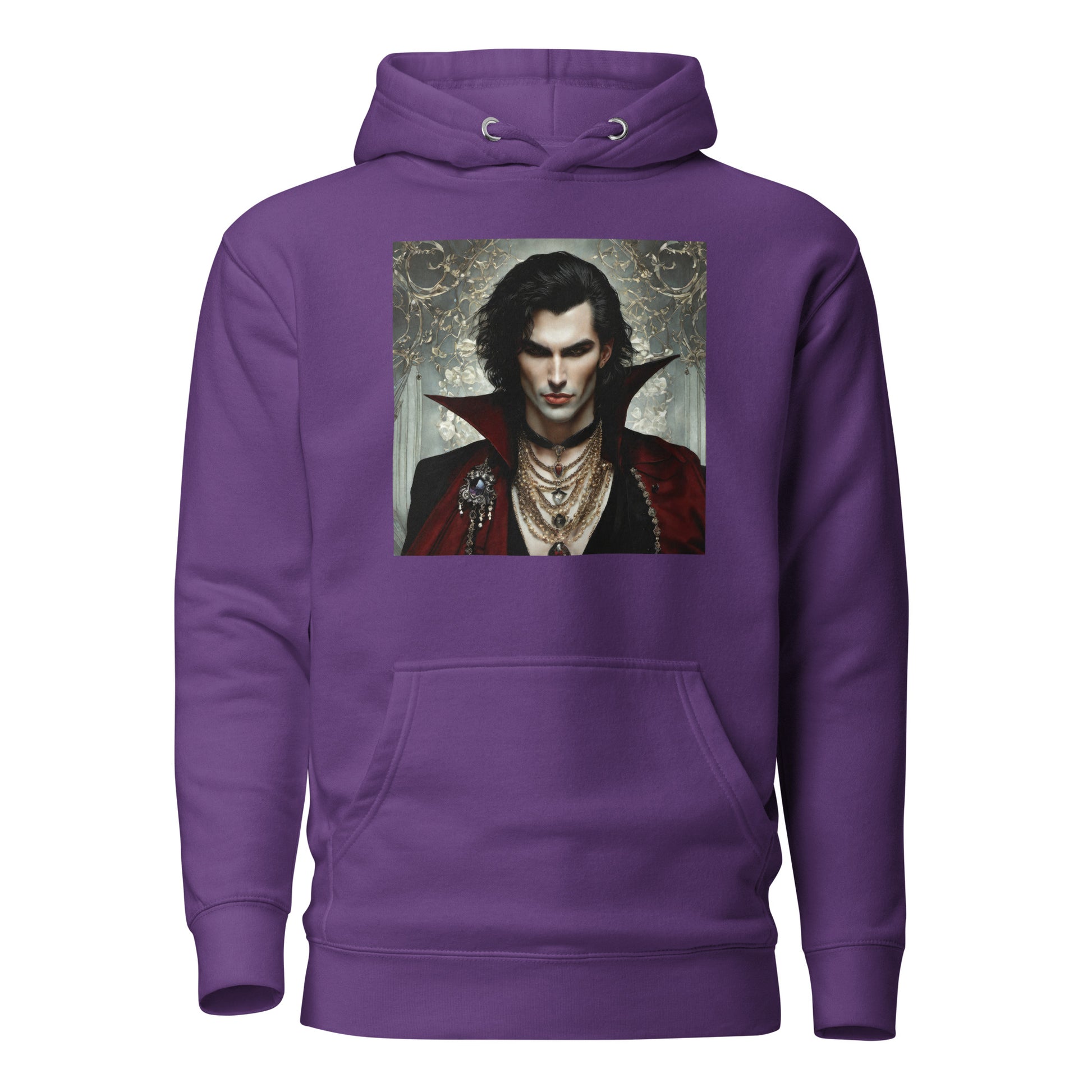 Alluring Vampire Women's Hoodie Purple