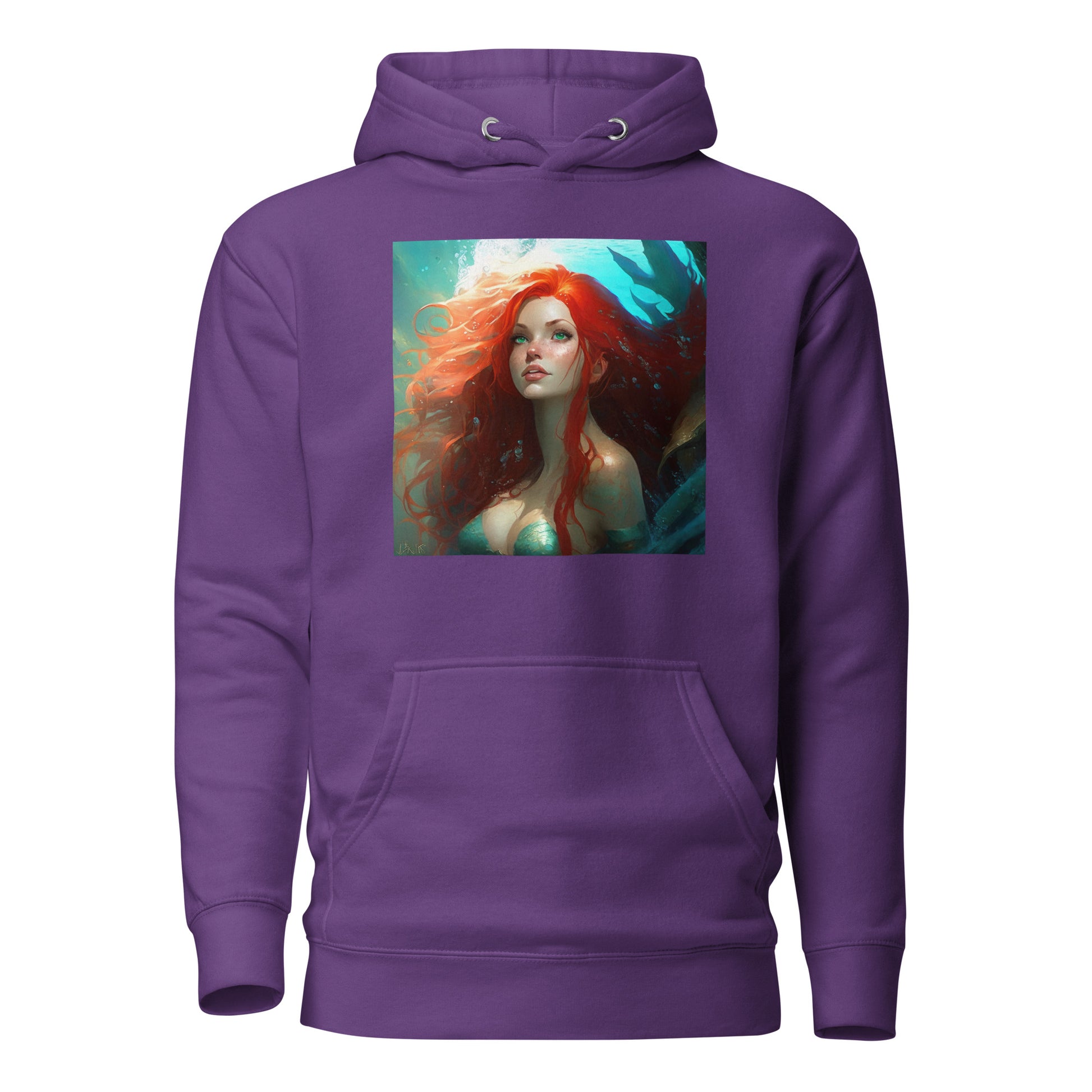 The Little Mermaid Under the Sea Women's Hoodie Purple