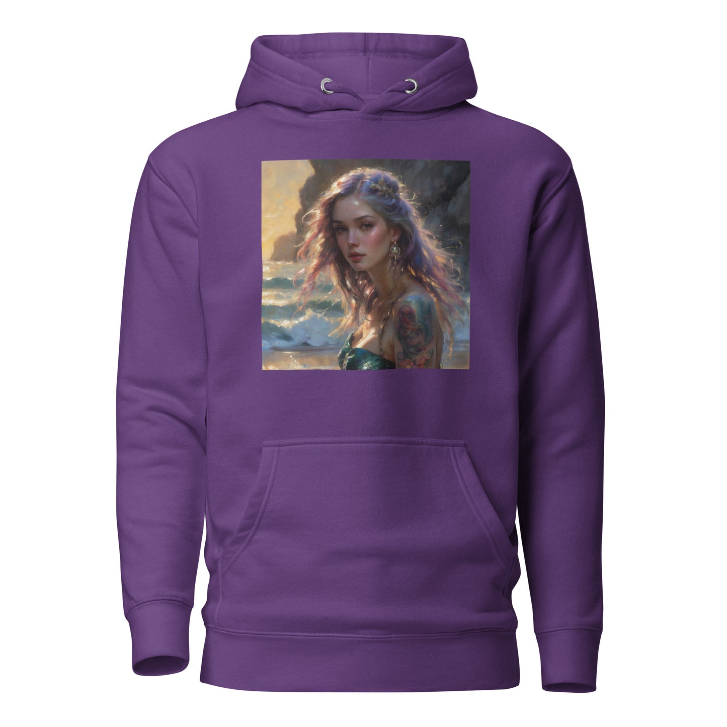 Mermaid's Gaze Women's Hoodie Purple