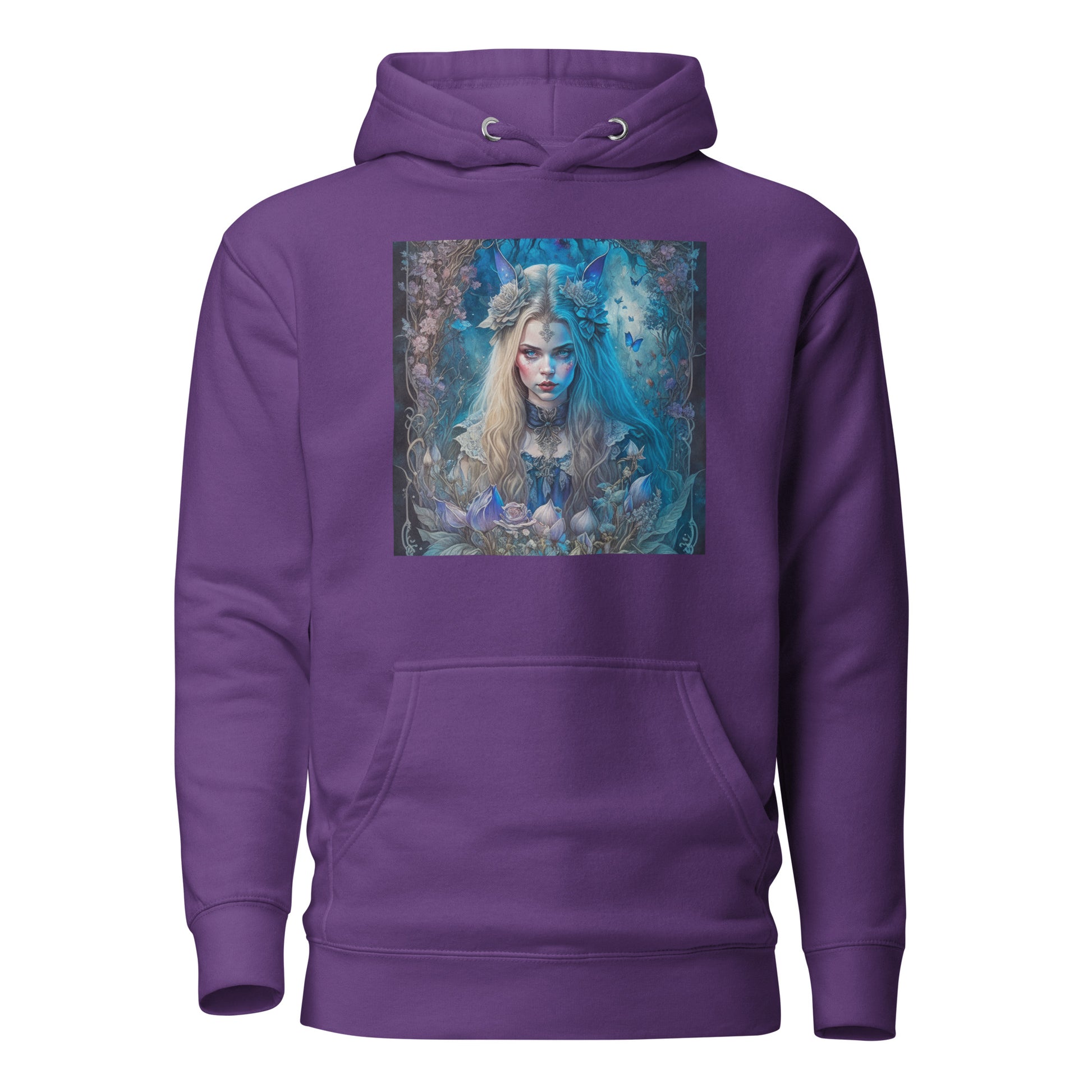 Esoteric Alice in Wonderland Hoodie Purple