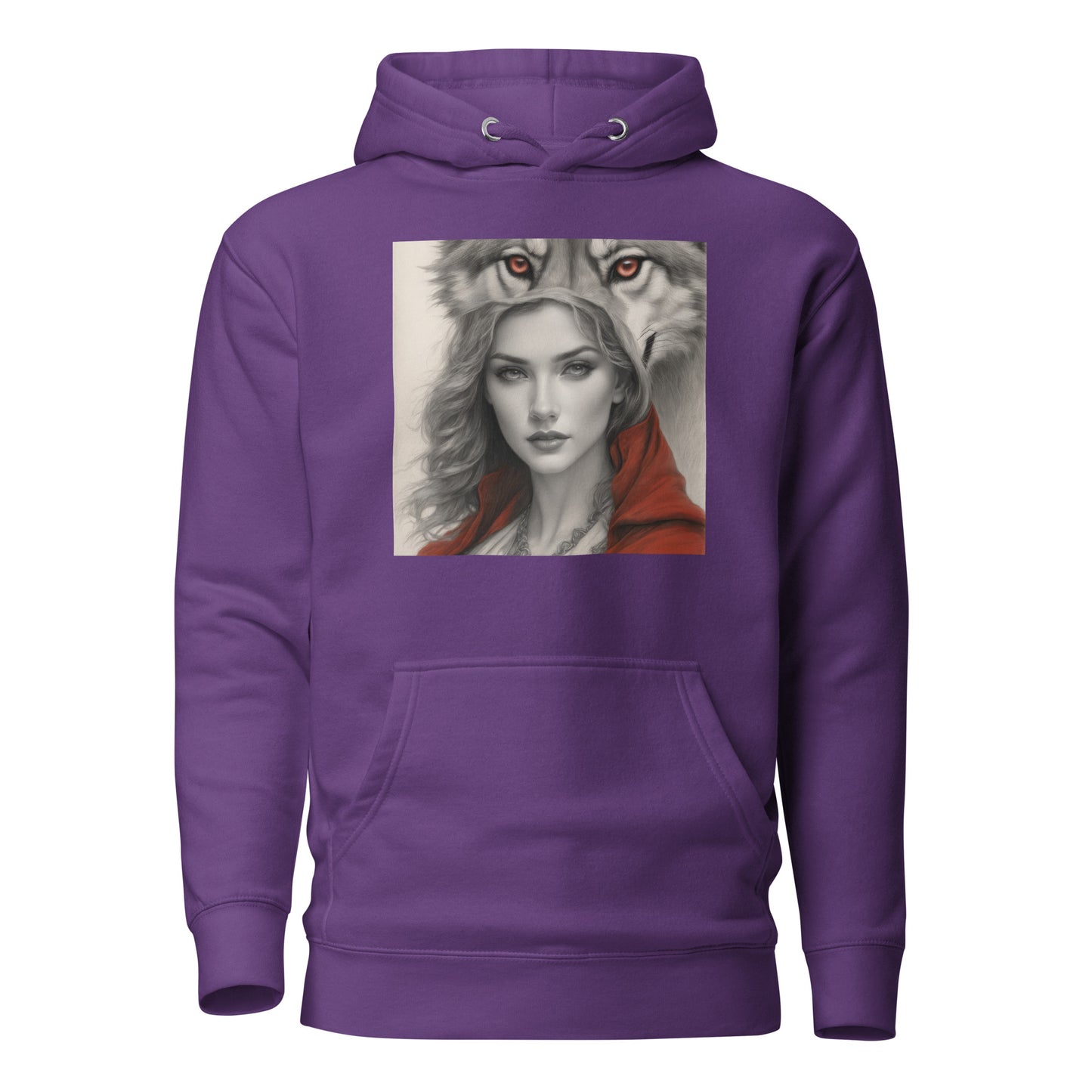 Mystique of the Wolf Women's Hoodie Purple