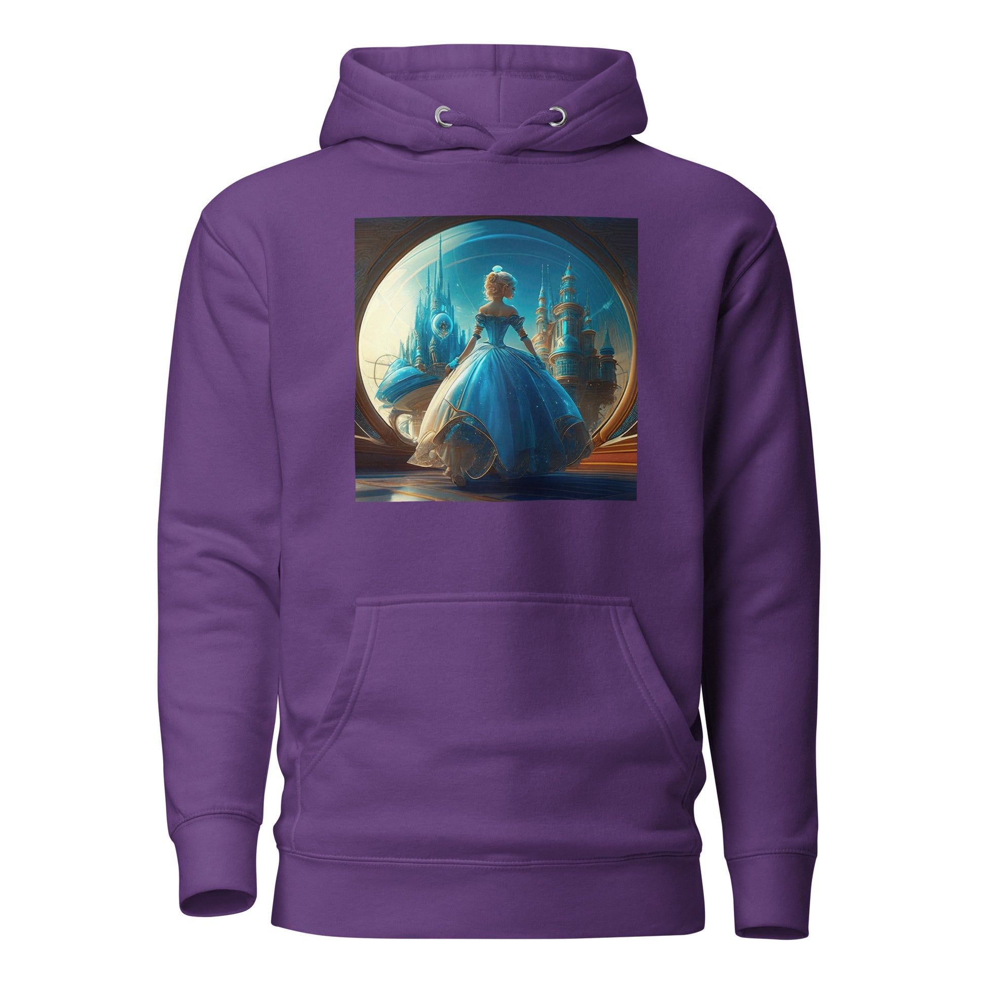 Princess Viewing the City Women's Fairy Tale Hoodie Purple