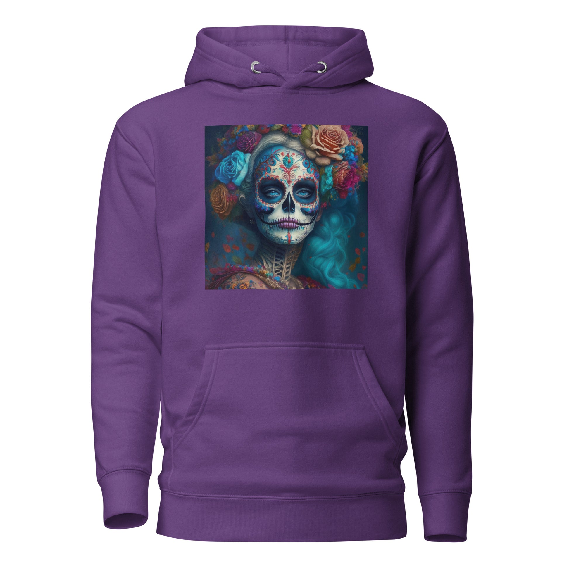 Day of the Dead Makeup Princess Women's Hoodie Purple