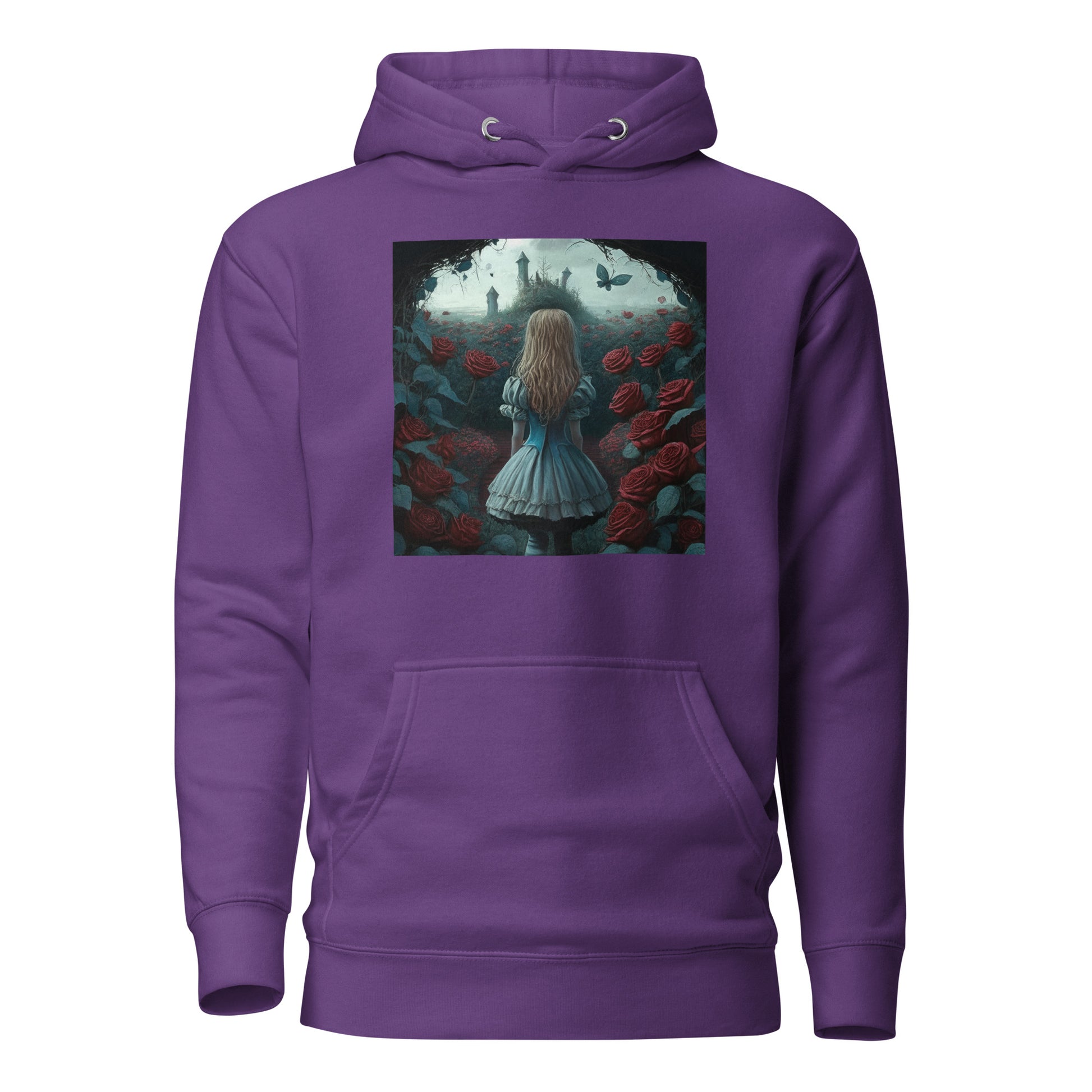 Alice and the Path or Roses Women's Hoodie Purple