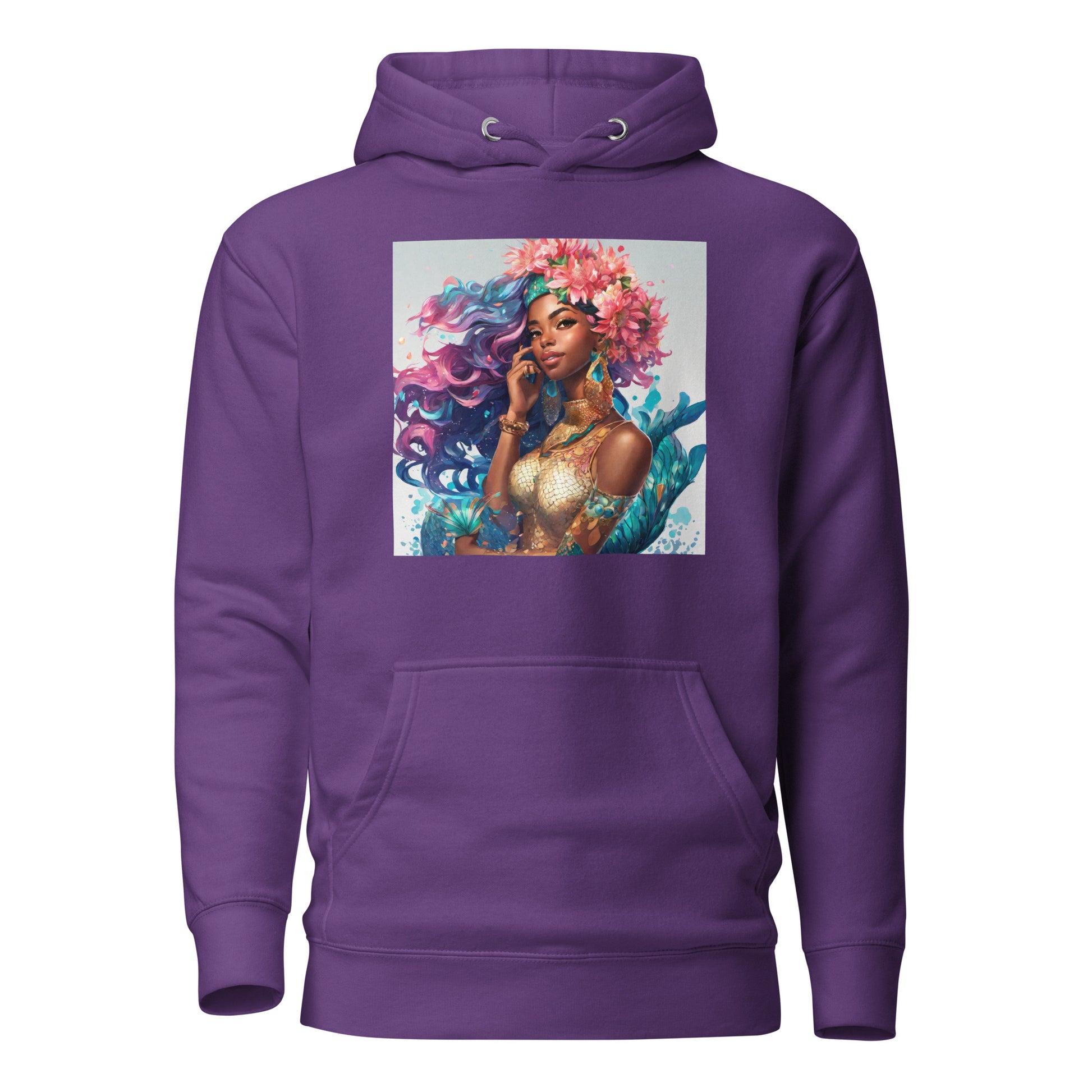 Mermaid Princess Women's Hoodie Purple