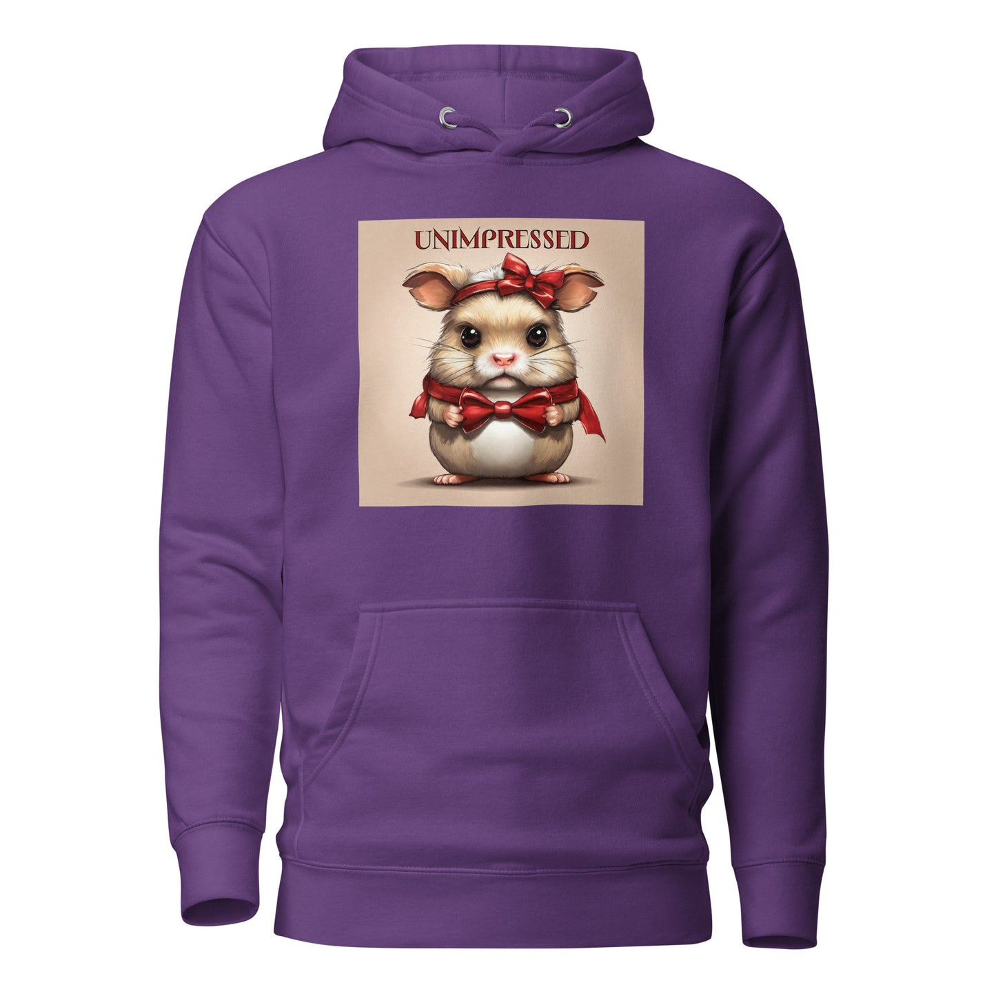 Unimpressed Women's Funny Hoodie Purple