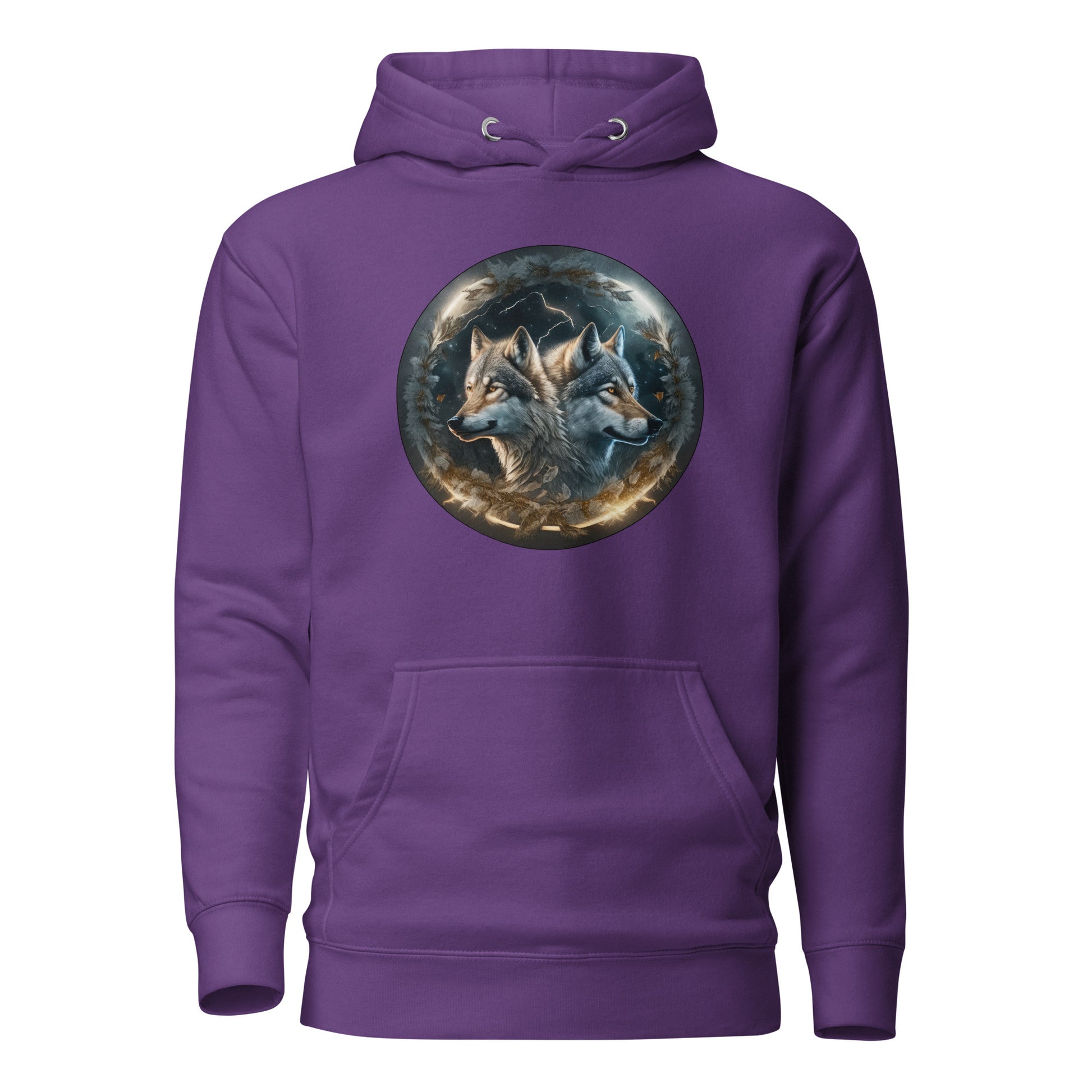 Women's Wolf Spirits Hoodie Purple