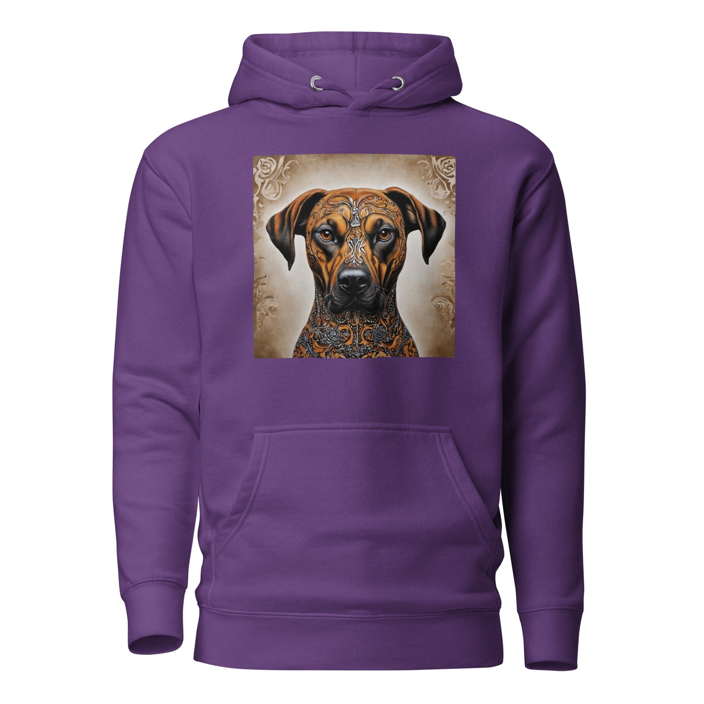 Deocorative Dog Women's Animal Hoodie Purple