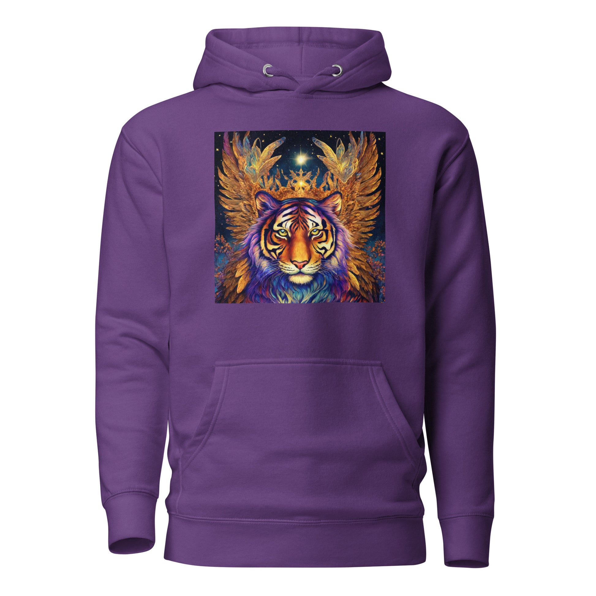 Beautiful Bengal Tiger Women's Animal Lover Hoodie Purple