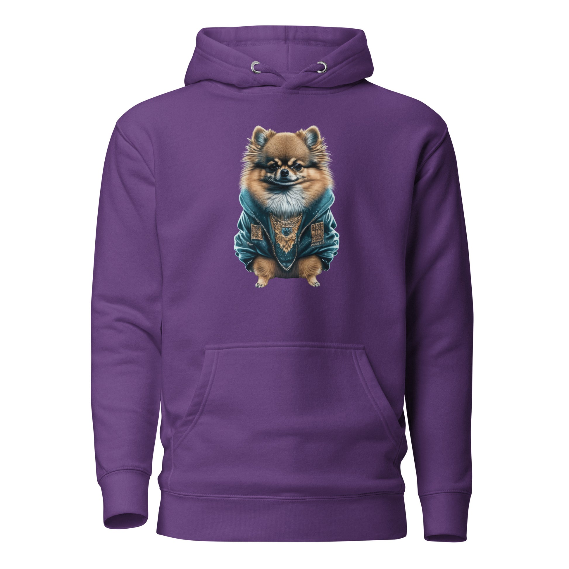 Fancy Pomeranian Women's Dog Lover Hoodie Purple