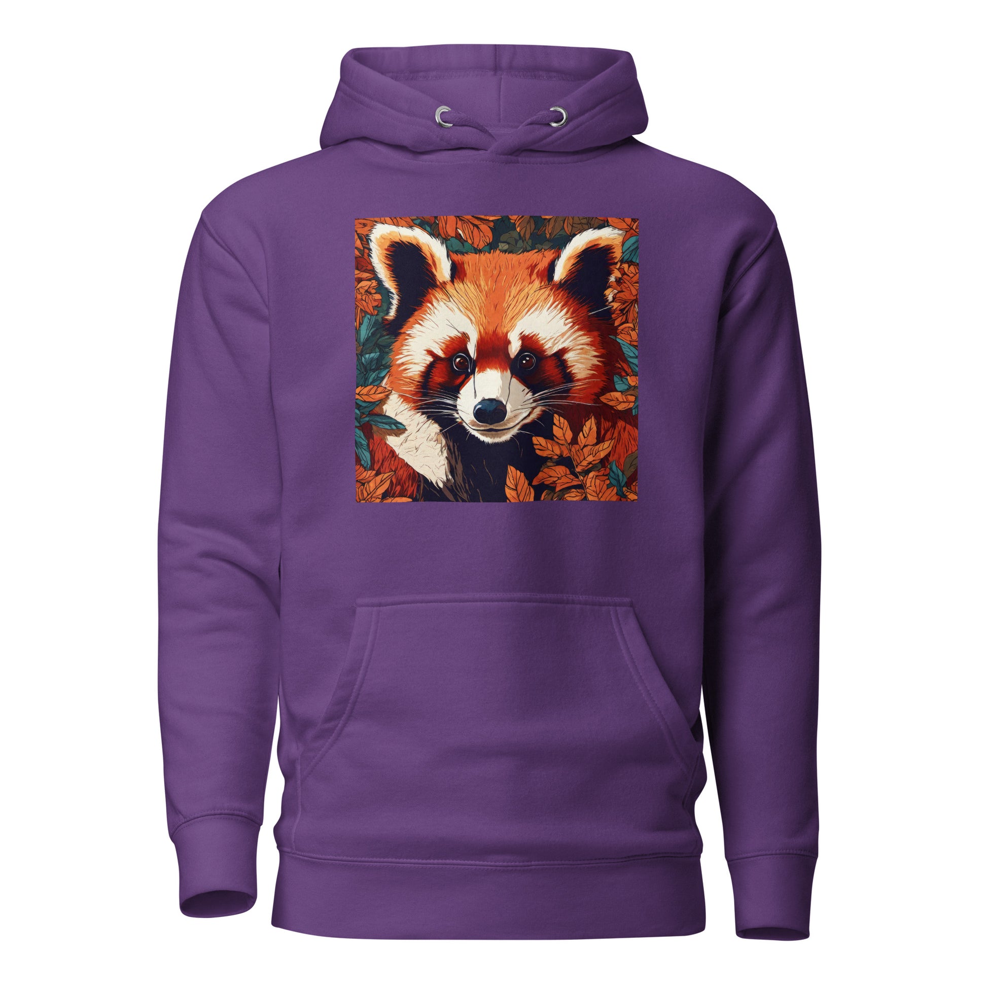 Red Panda Women's Animal Lover Hoodie Purple