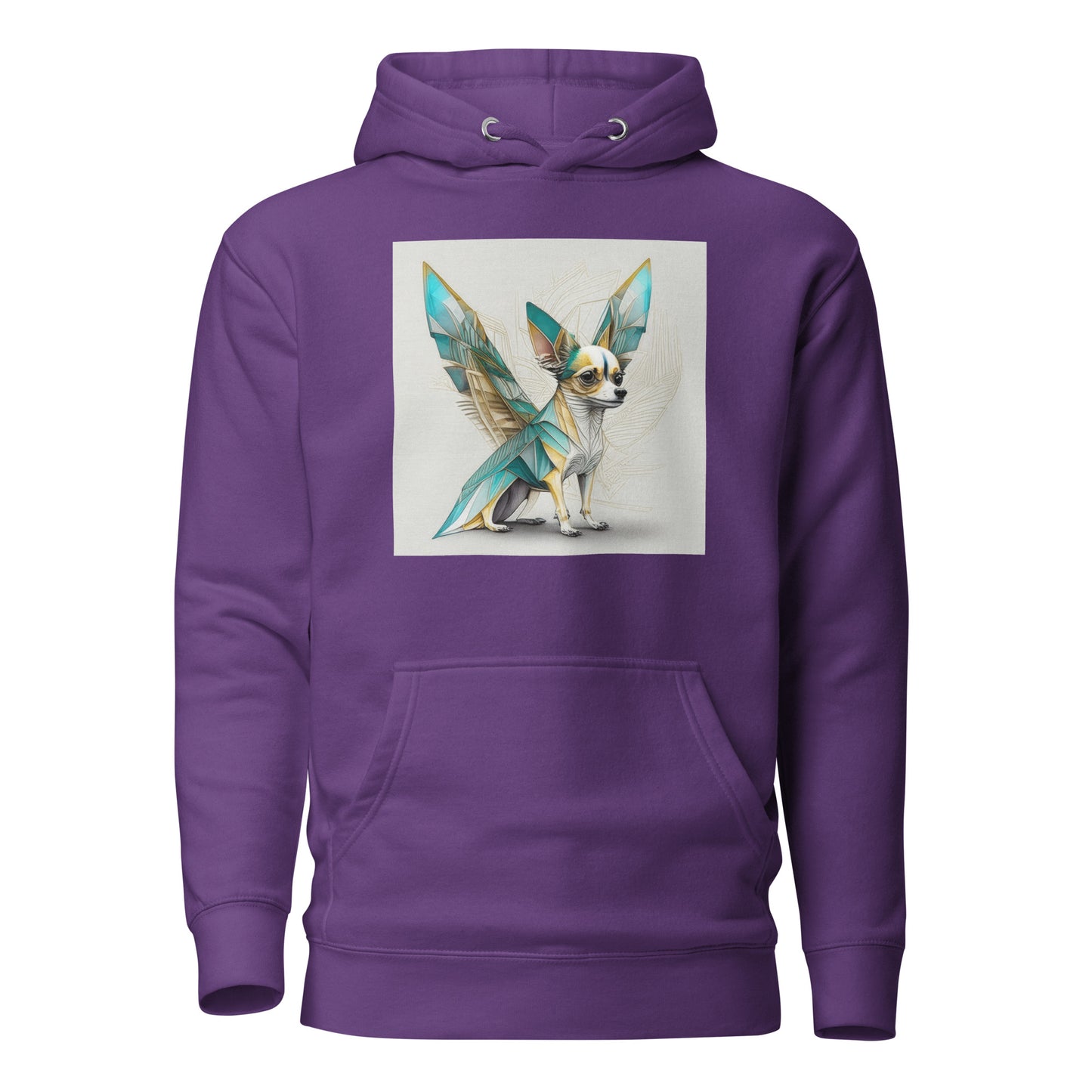 Chihuahua with Wings Women's Dog Lover Hoodie Purple