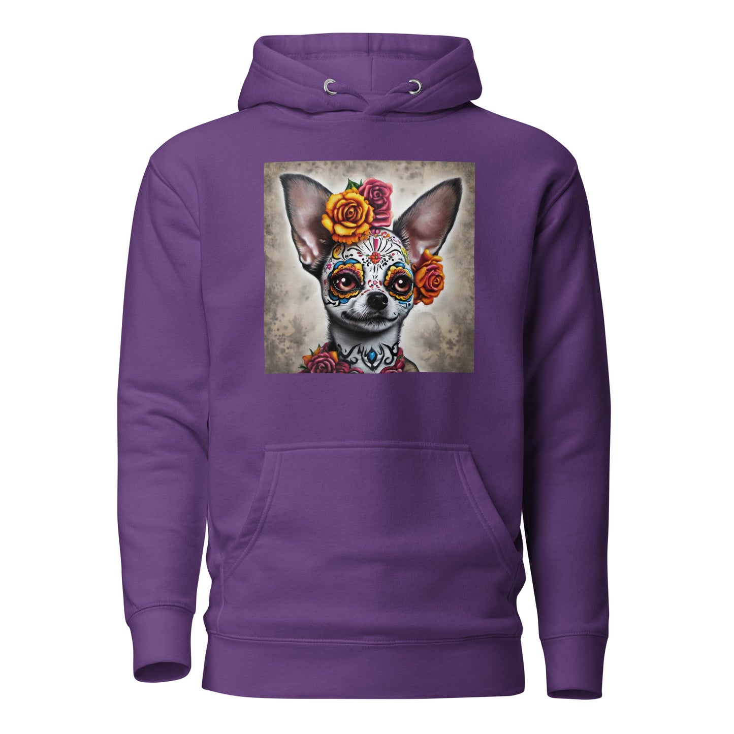 Day of the Dead Chihuahua Women's Dog Lover Hoodie Purple