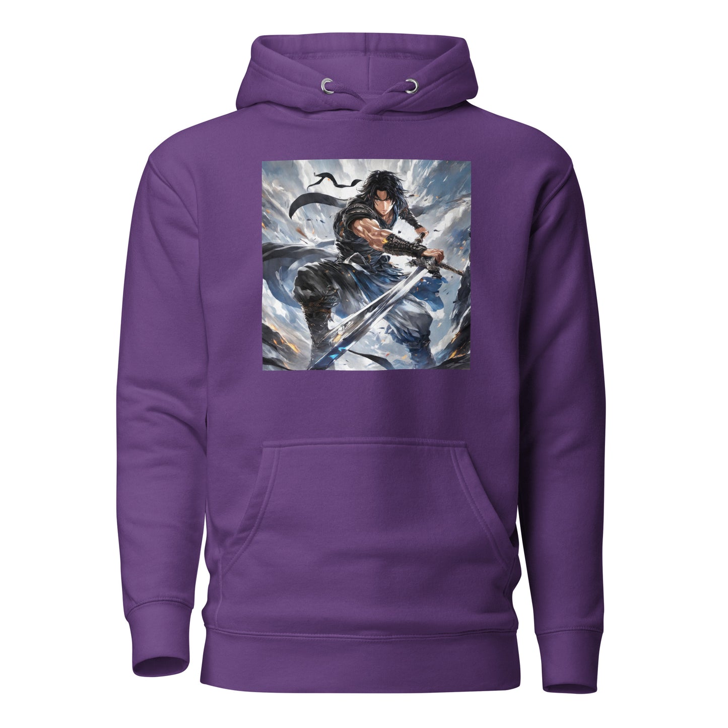 Victory is Mine Women's Anime Hoodie Purple