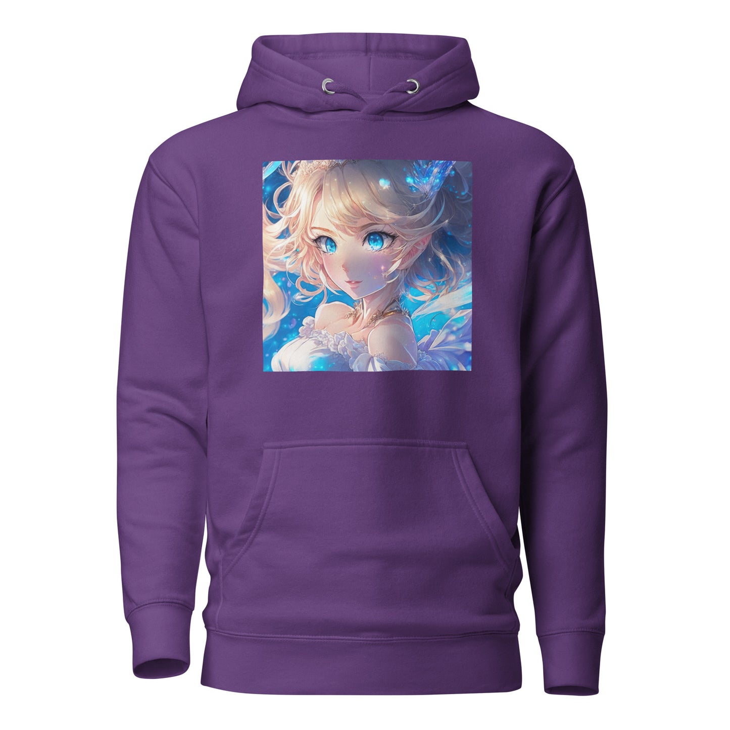 Cute Anime Princess Women's Graphic Hoodie Purple