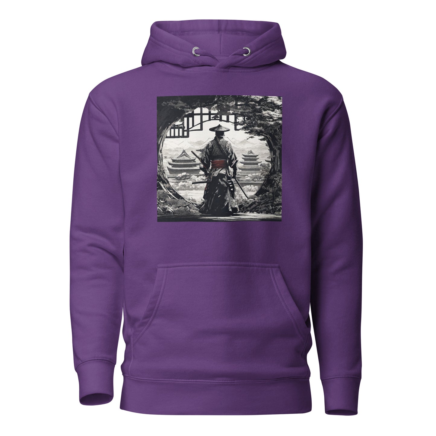 Stoic Samurai Women's Anime Hoodie Purple