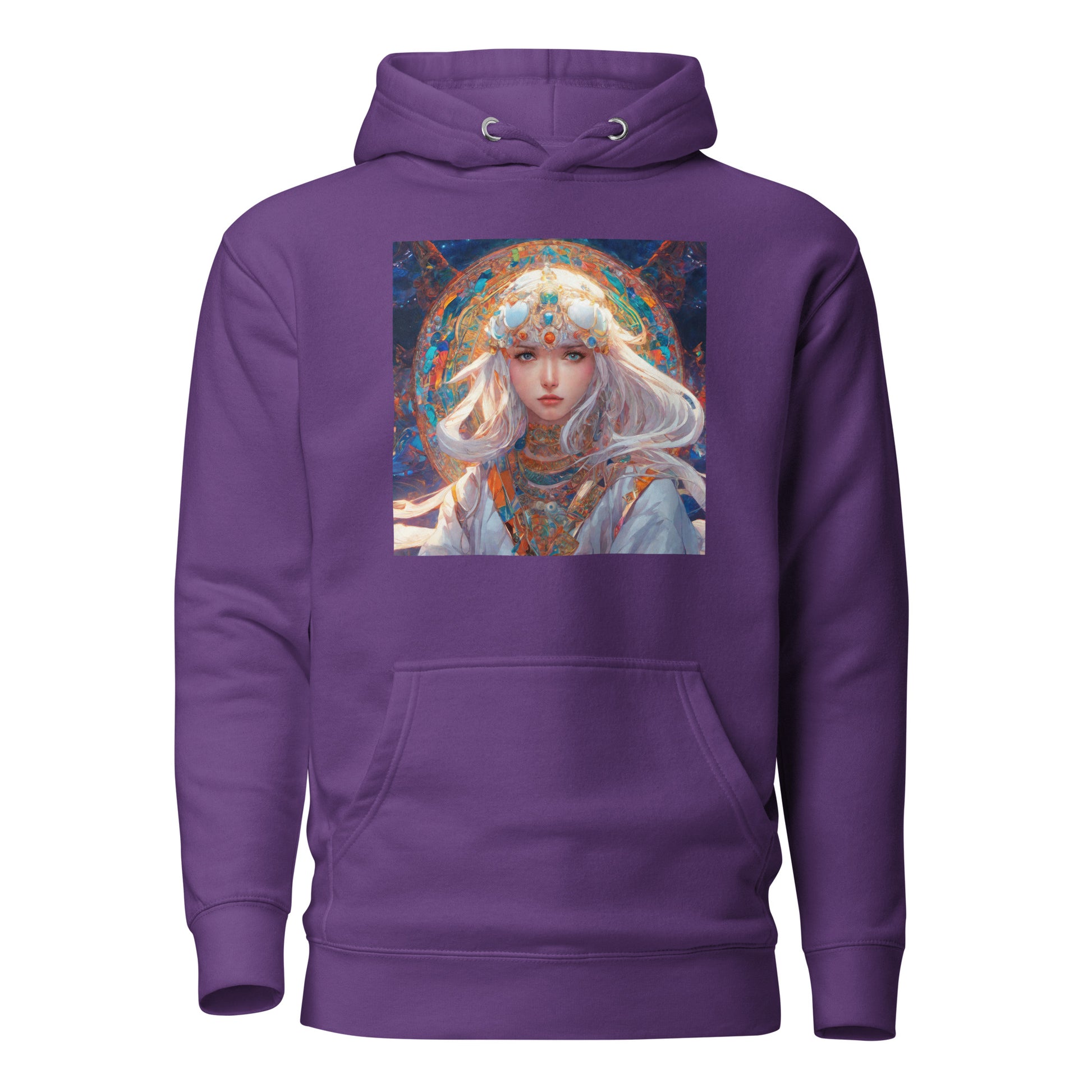 Mystical Mage Women's Anime Hoodie Purple